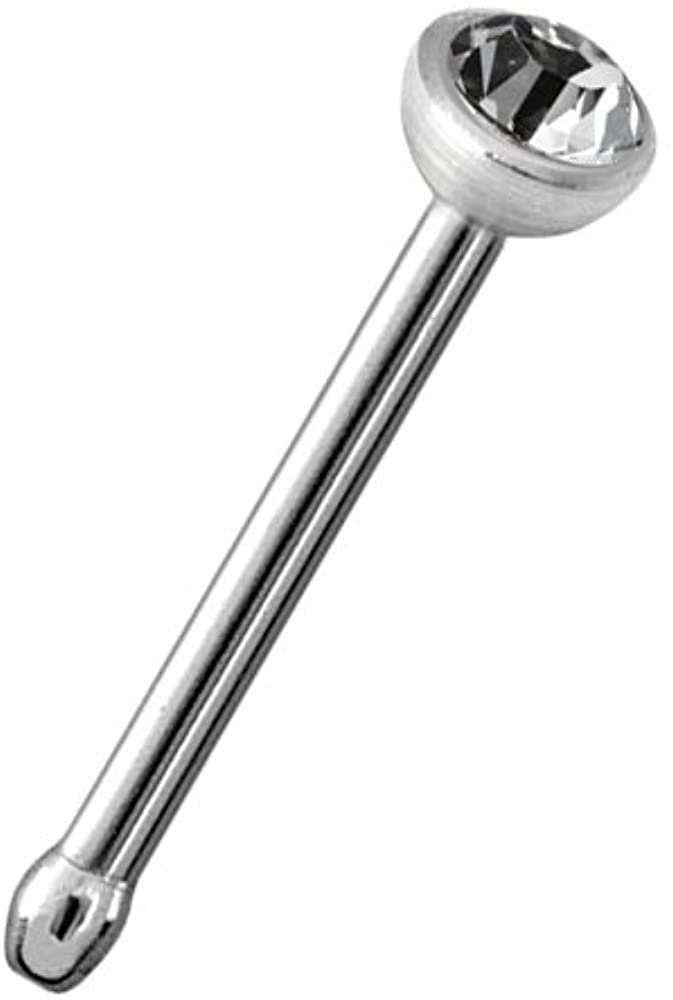 Karisma Nasenpiercing Titan G23 gerade Mit Kristall Elements 0,8mm Nasenste günstig online kaufen