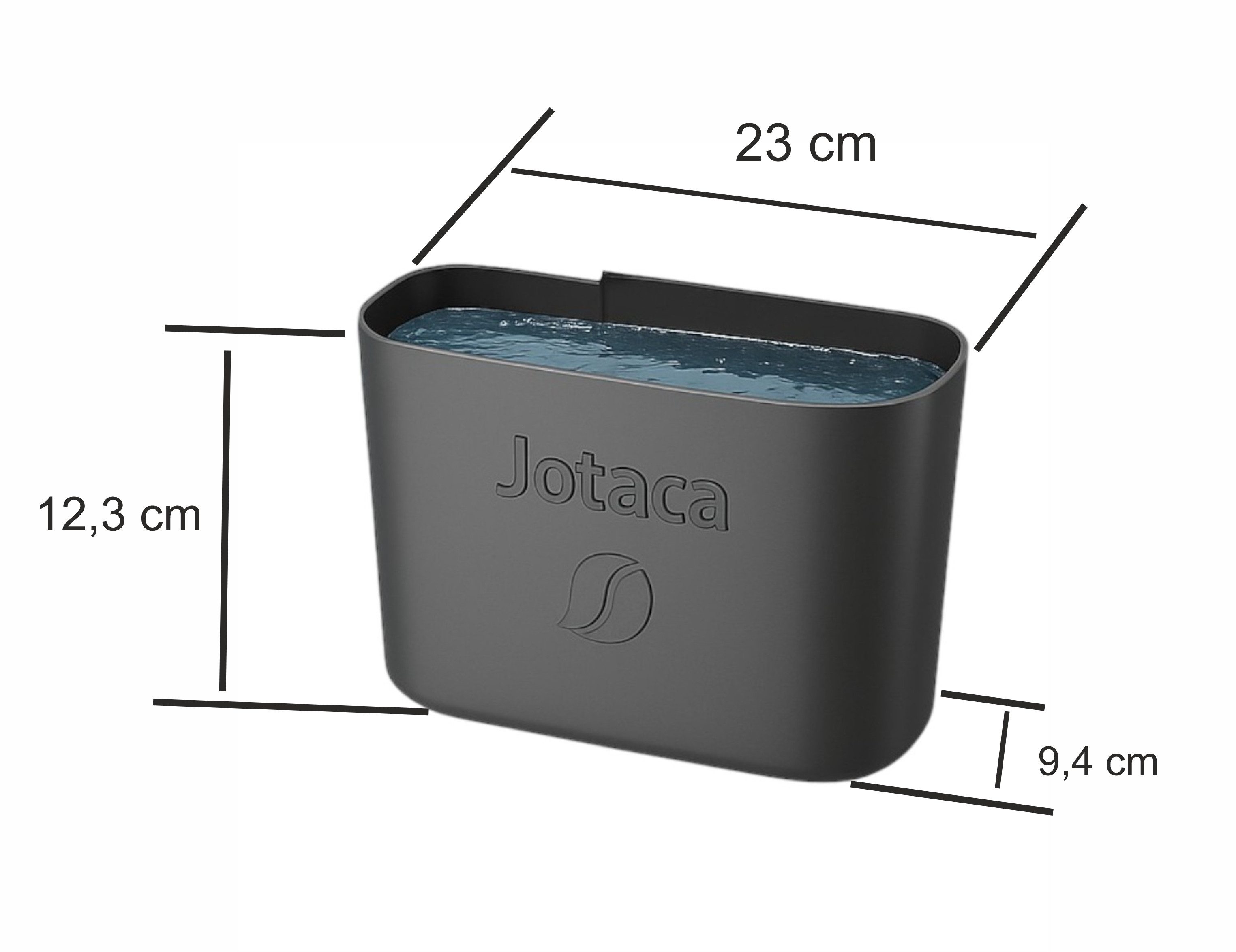 Jotaca Tropfschale Entkalkungs - Behälter, für Kaffeeautomat, Kaffeeevollautomat, Kaffeemaschine, Espressomaschine, (1-St., passend für Delonghi ECAM Magnifica EVO), für den optimierten Entkalker Vorgang