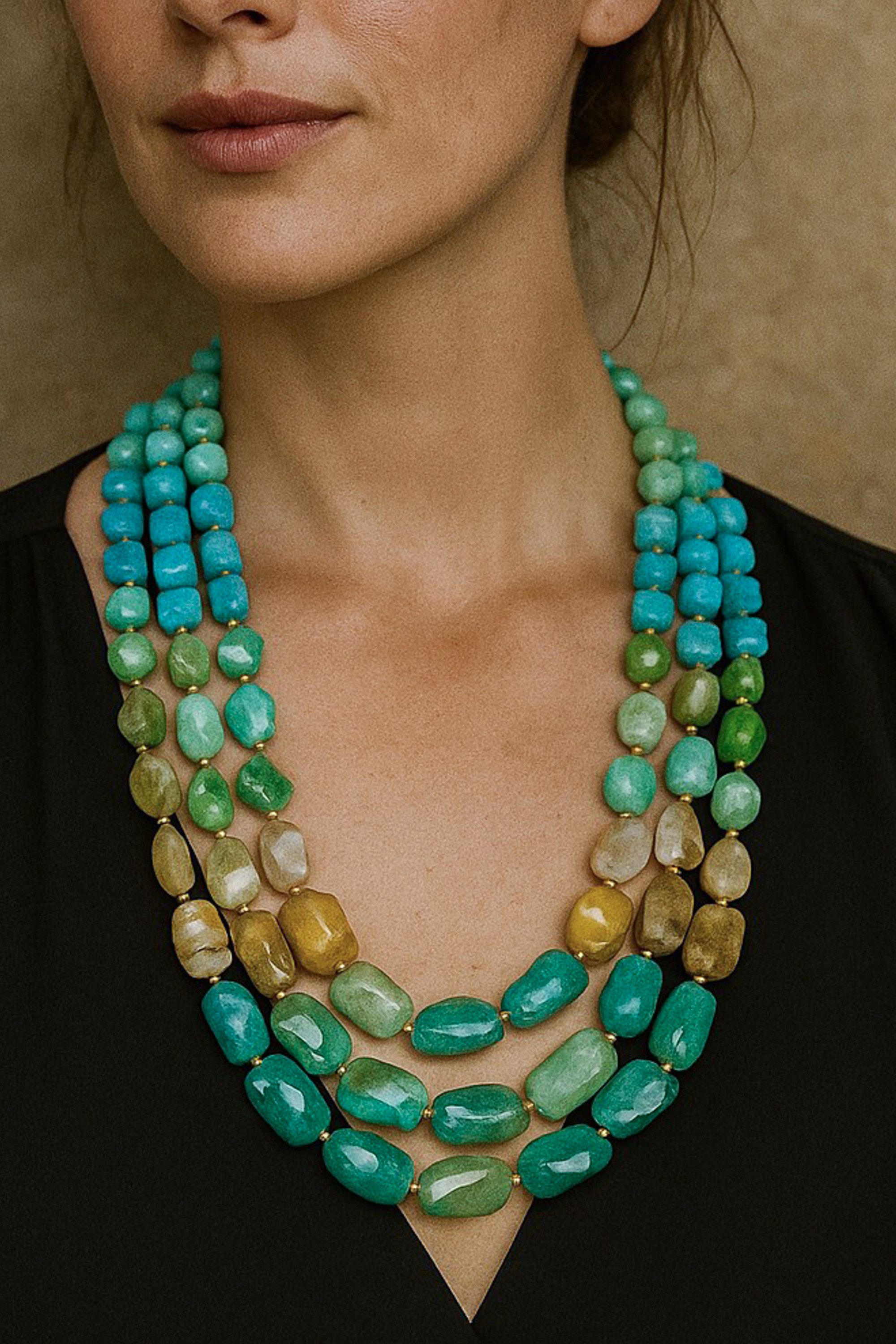 COLLEZIONE ALESSANDRO Kette mit Anhänger Marble, Exclusive Statemenkette – Bild 3 von 3