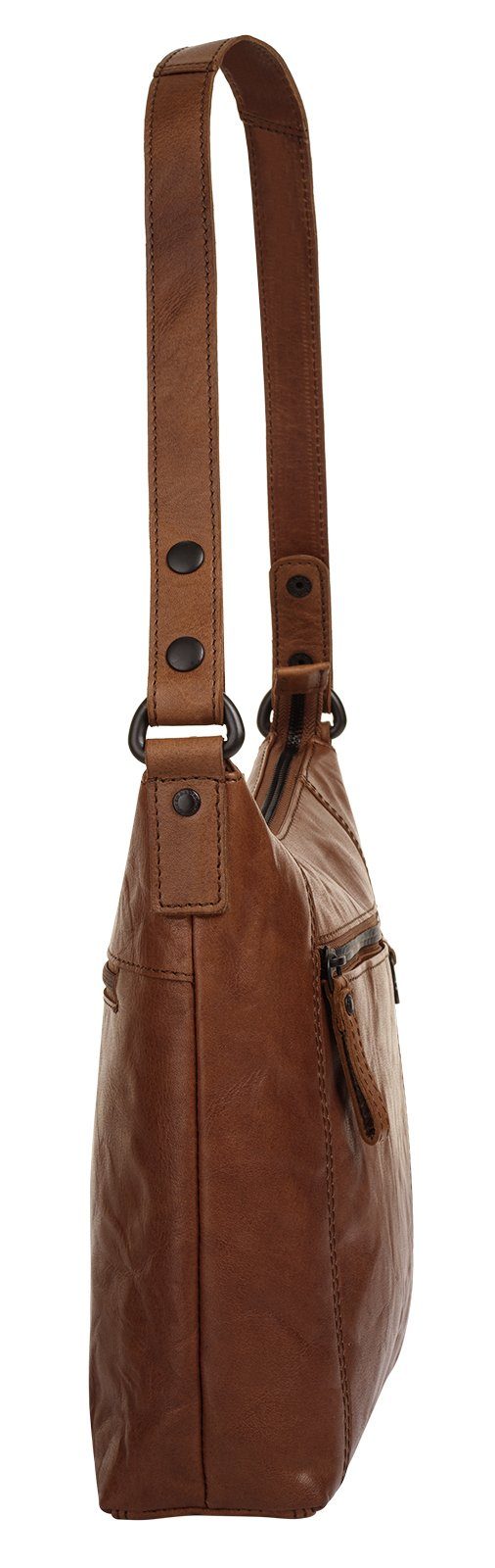 Spikes & Sparrow Umhängetasche SHOULDER BAG (1-tlg), echt Leder