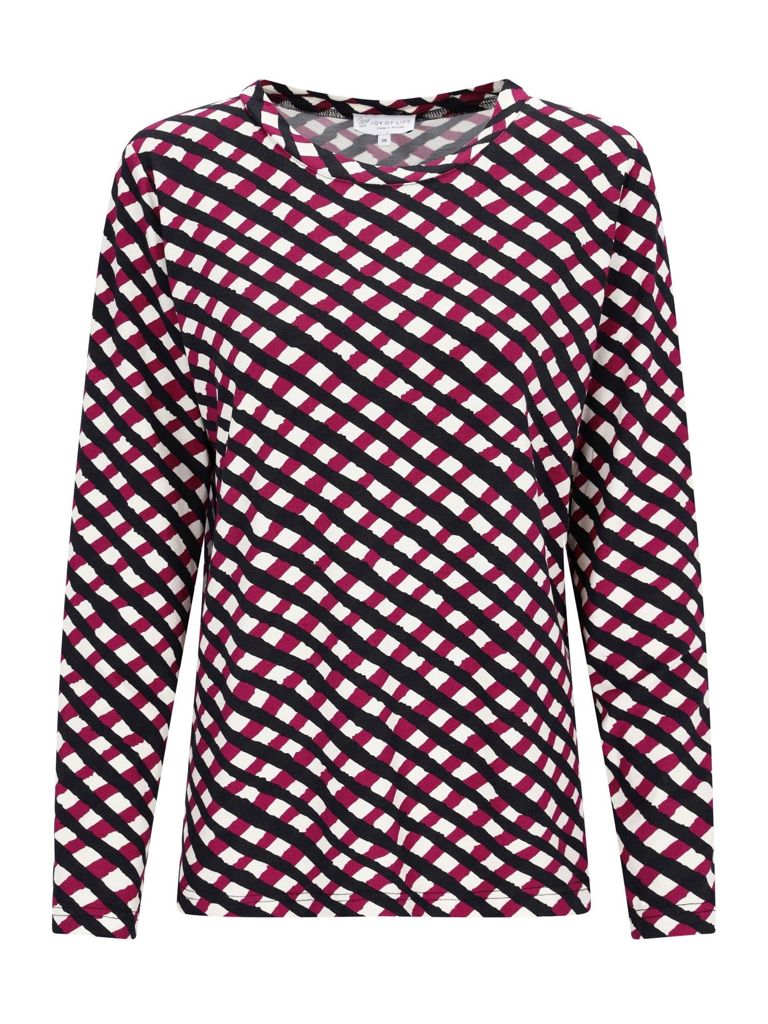 Hajo Langarmshirt Shirt mit Karoprint