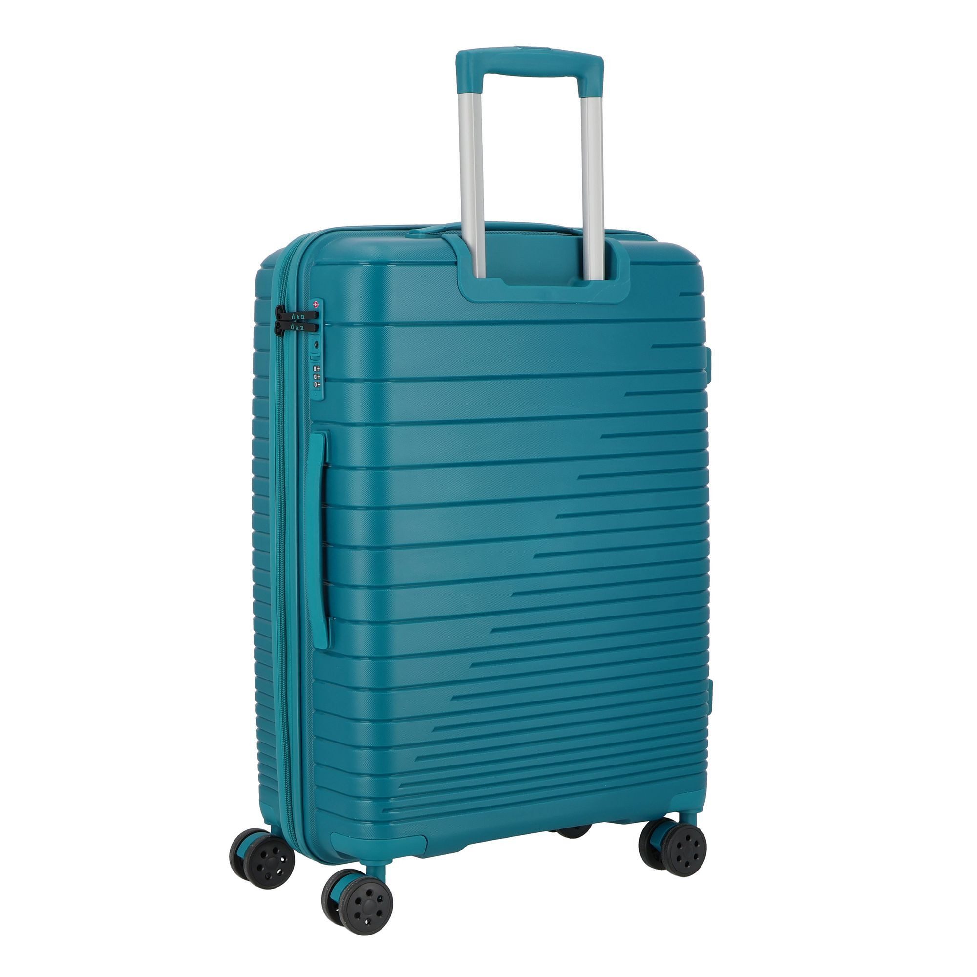 D&N Hartschalen-Trolley Travel Line, 4 Rollen, Polypropylen