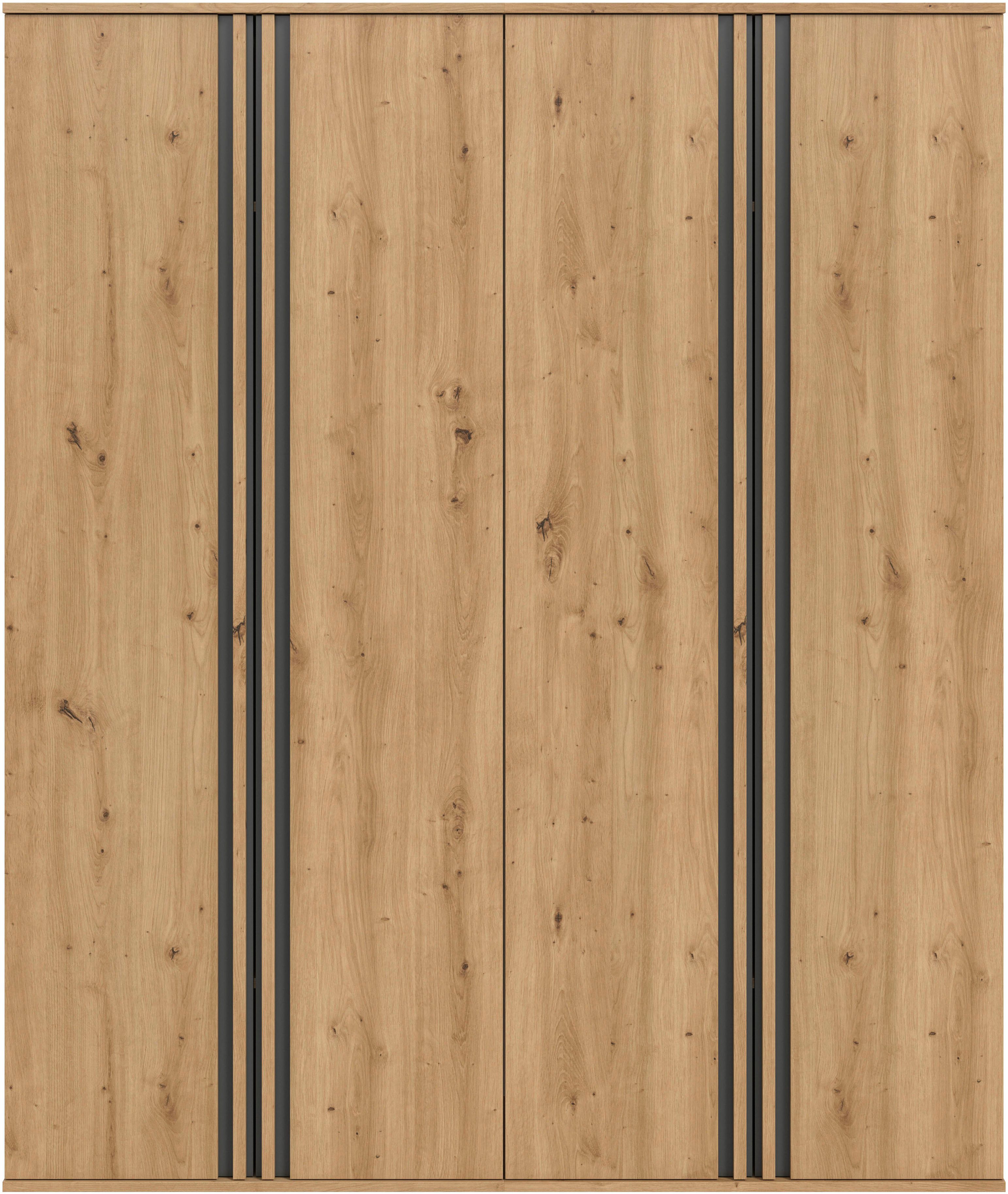 Home affaire Schrank-Set ALVA, in den Breiten 160 & 240 cm, Paneeloptik, Schlafzimmerschrank, (wähle den beste Schrank Kombination, individuell platzierbar), Kleiderschrank Kombination, bestehend aus: 2 Schränken á 80 cm Breite