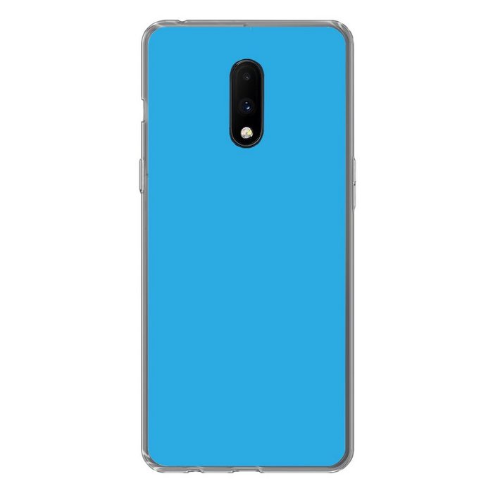 MuchoWow Handyhülle Blau - Licht - Design Phone Case Handyhülle OnePlus 7 Silikon Schutzhülle