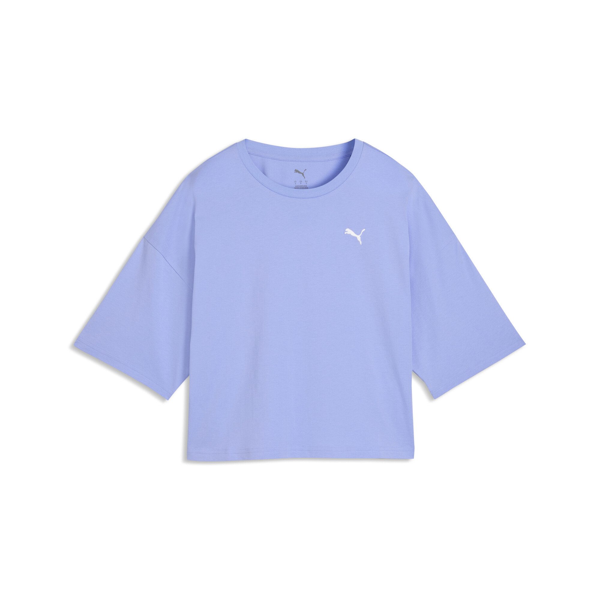 PUMA T-Shirt WARDROBE ESS Kurzes Oversized-T-Shirt Damen