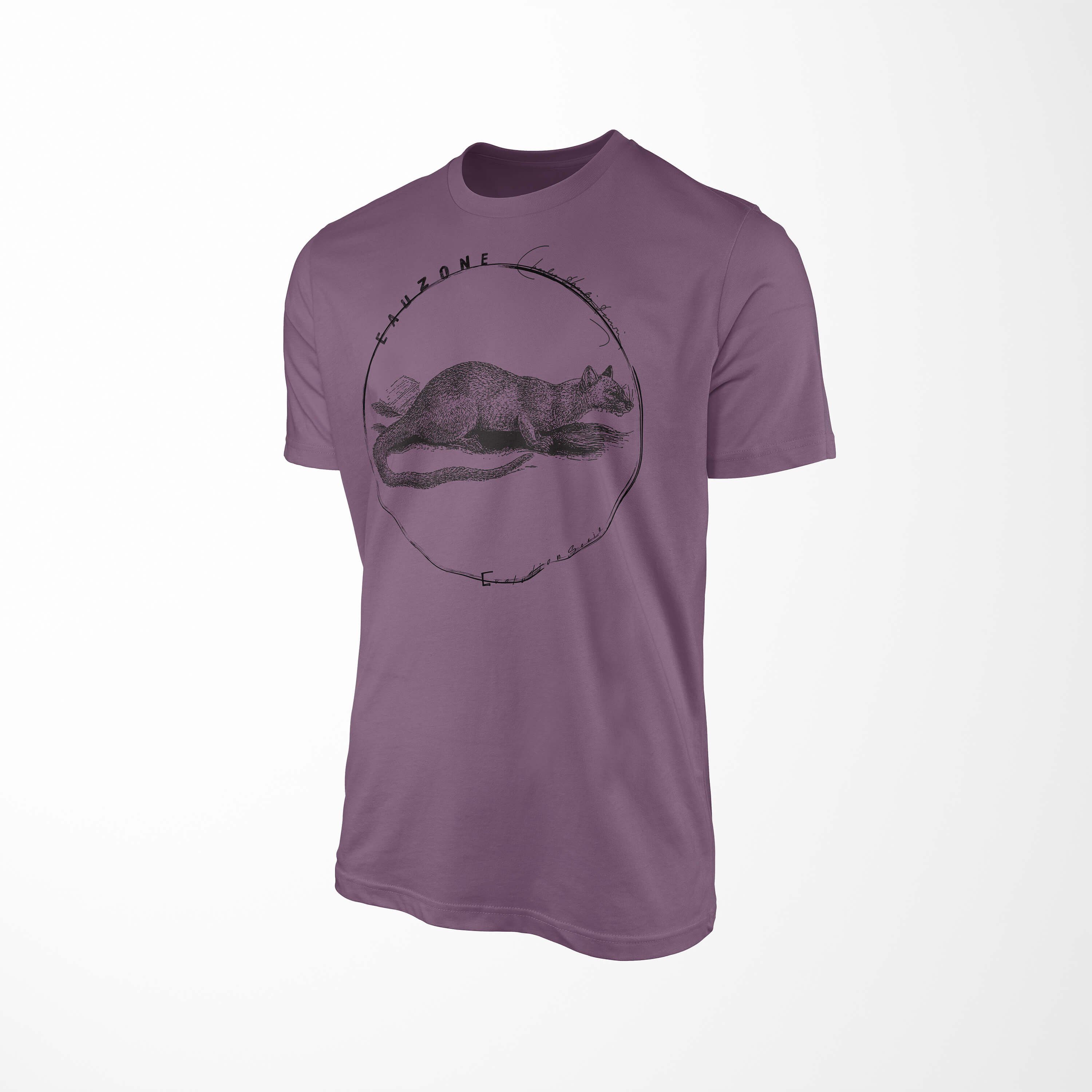 Sinus Art T-Shirt Evolution Herren Shiraz Frettkatze T-Shirt