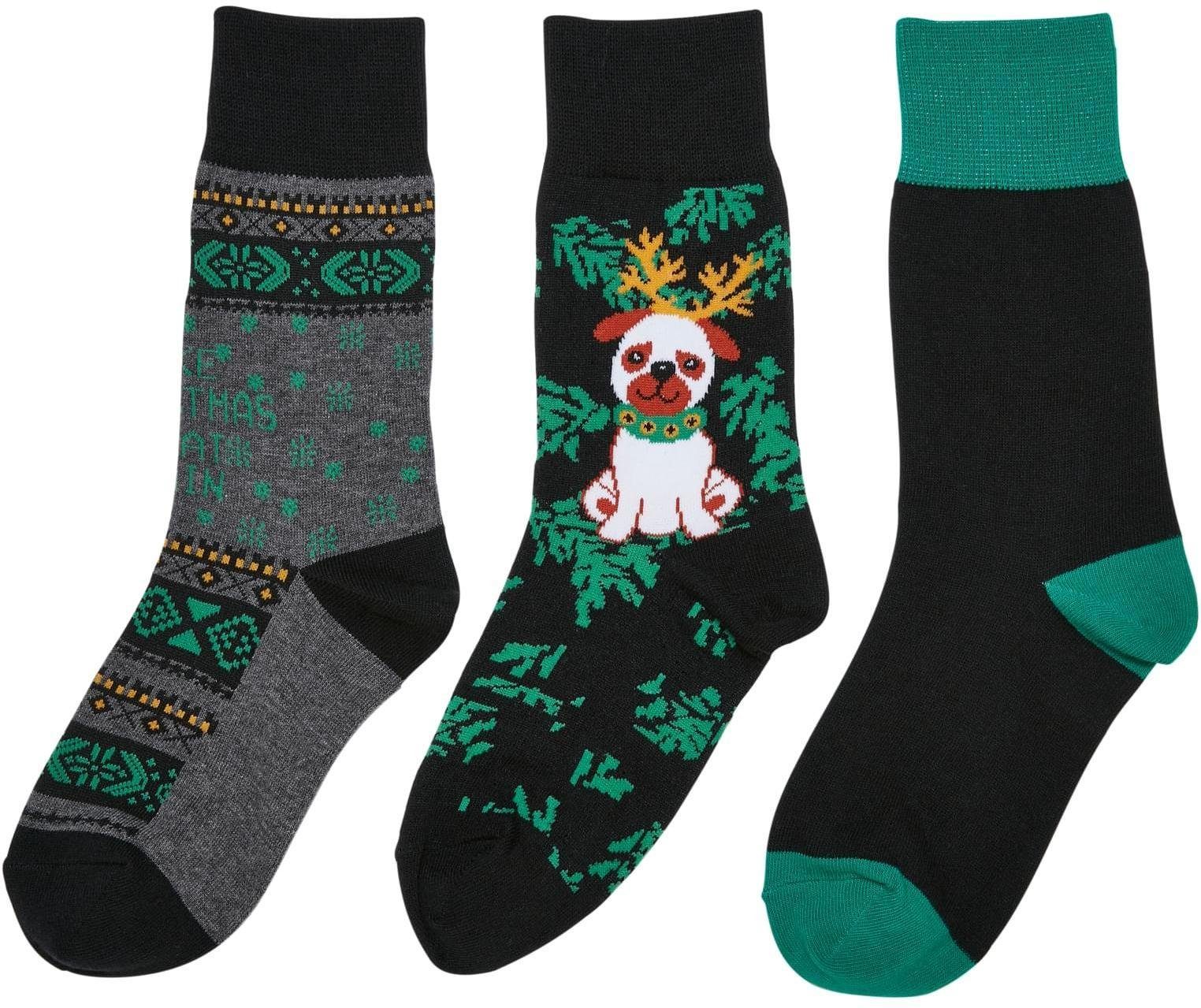 Basicsocken Christmas Dog Socks Kids 3-Pack Kinder-Strümpfe