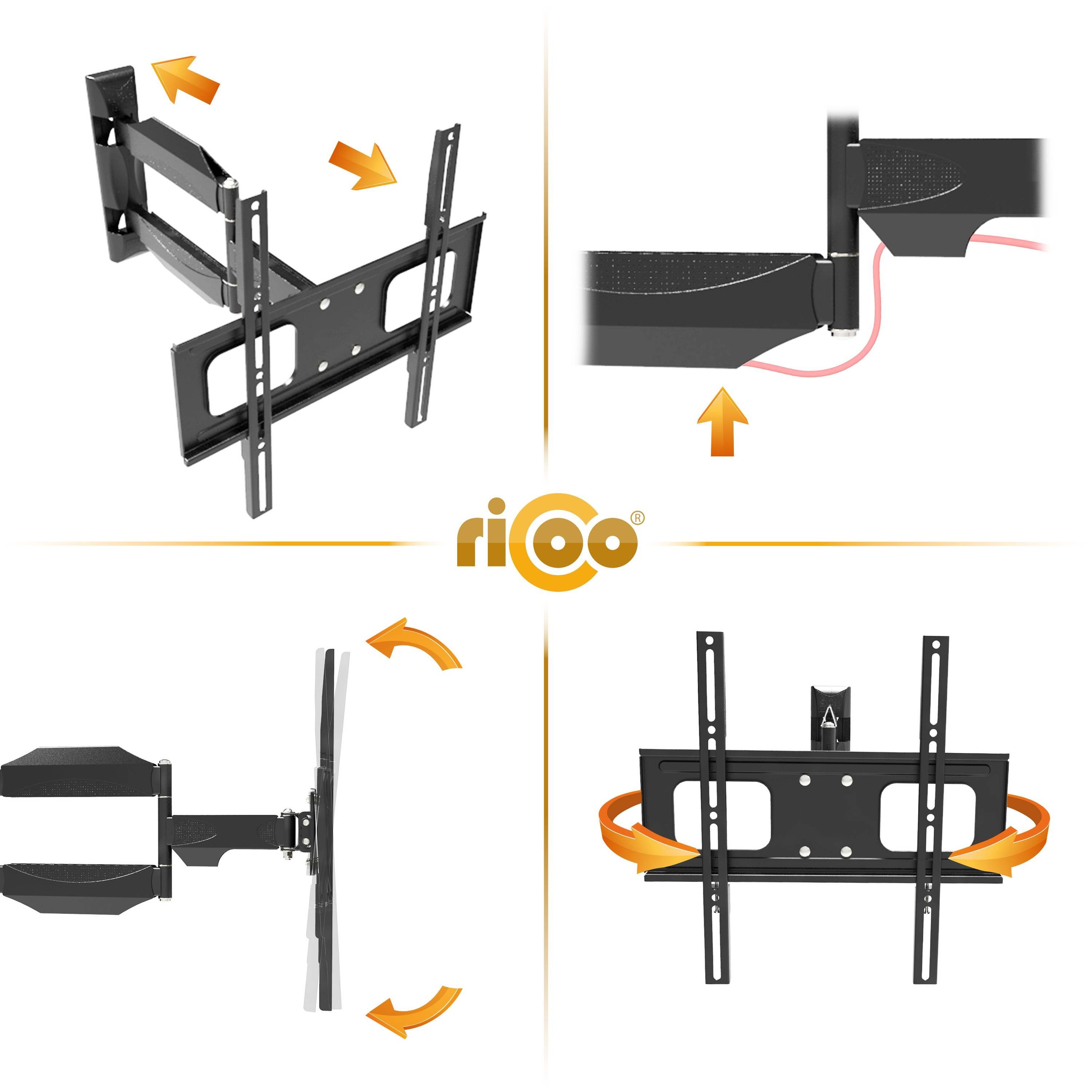 Halter TV-Wandhalterung, (bis VESA S2644 RICOO universal schwenkbar 400x400) Zoll, Fernseher ausziehbar 55 neigbar