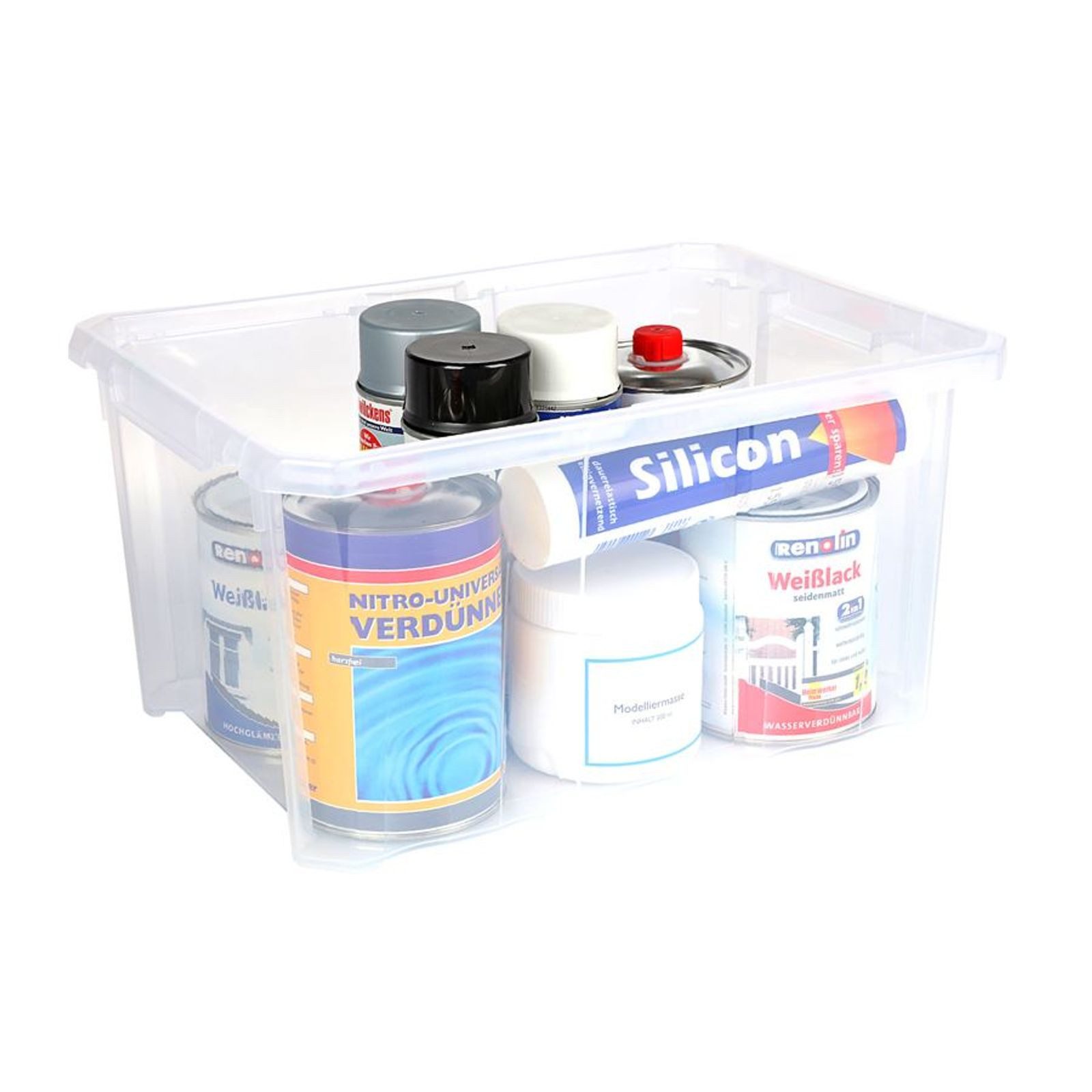 BURI Aufbewahrungsbox Aufbewahrungsbox 40x29x20,5cm Stapelbox Werkzeugkiste Spielzeugkiste K