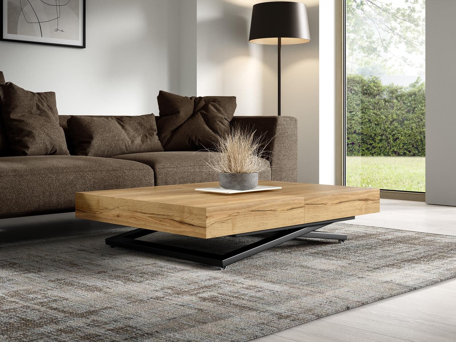 Compleo Couchtisch ausziehbar und höhenverstellbar, Modern günstig online kaufen