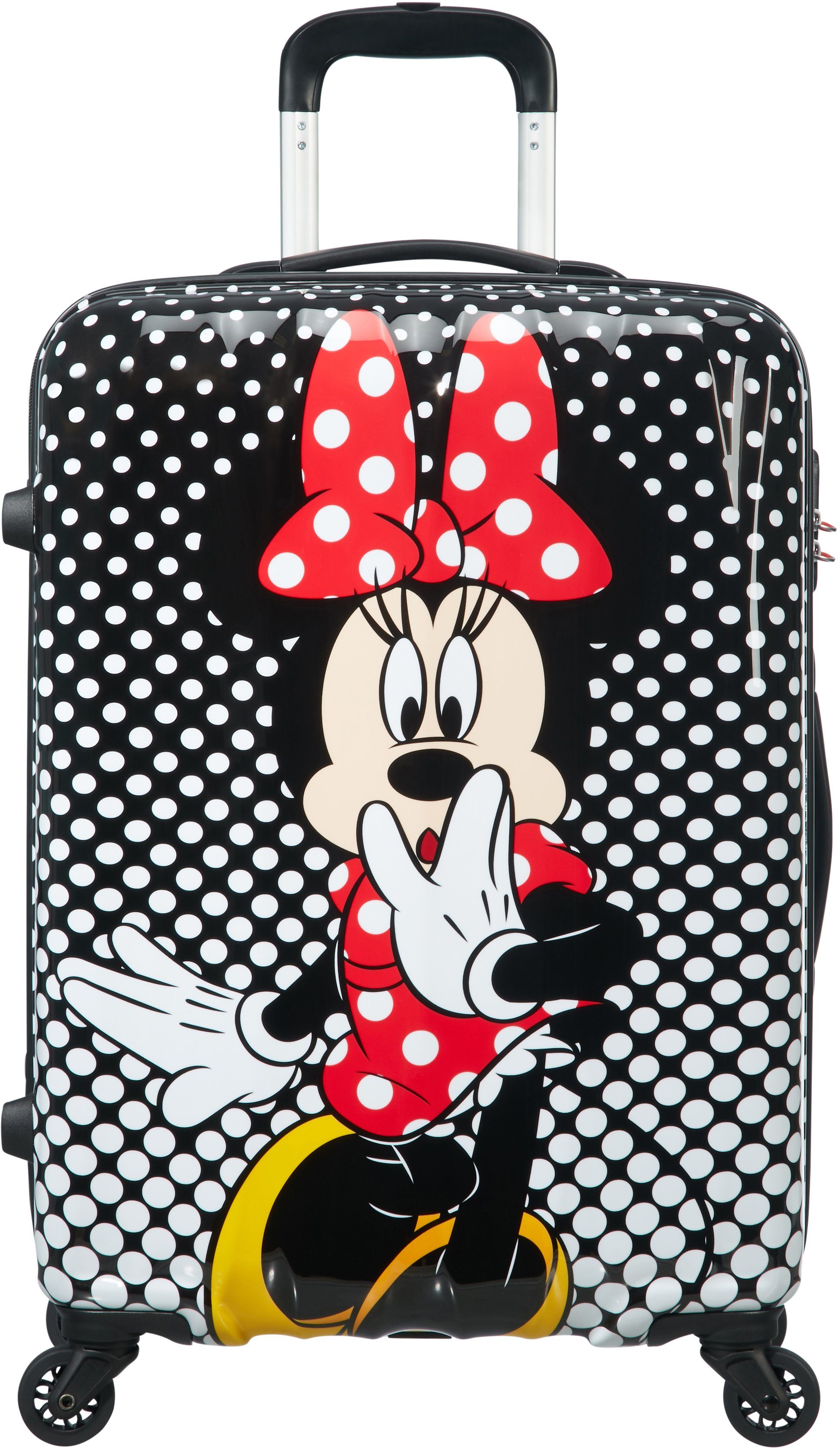 Legends, 4 American Disney Polka Rollen 65 cm, Tourister® Hartschalen-Trolley Dot, Minnie Mouse