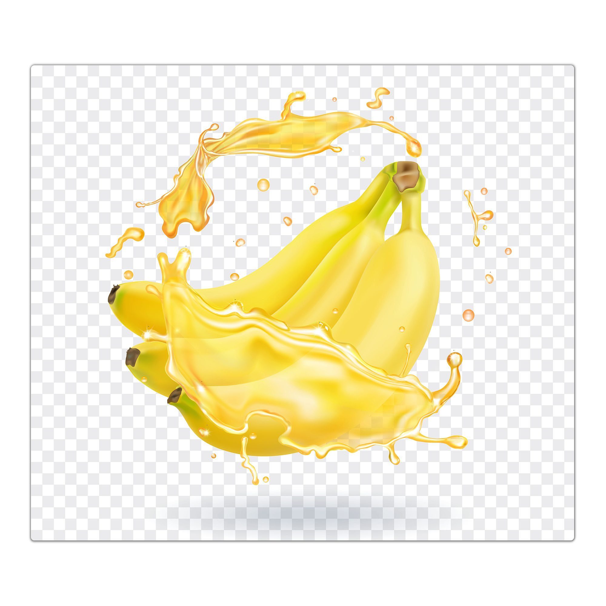 Niedrigster Versandpreis! Primedeco Herd-Abdeckplatte Herdabdeckplatte Spritzschutz aus Bananensplash, Glas, (1 Glas tlg)