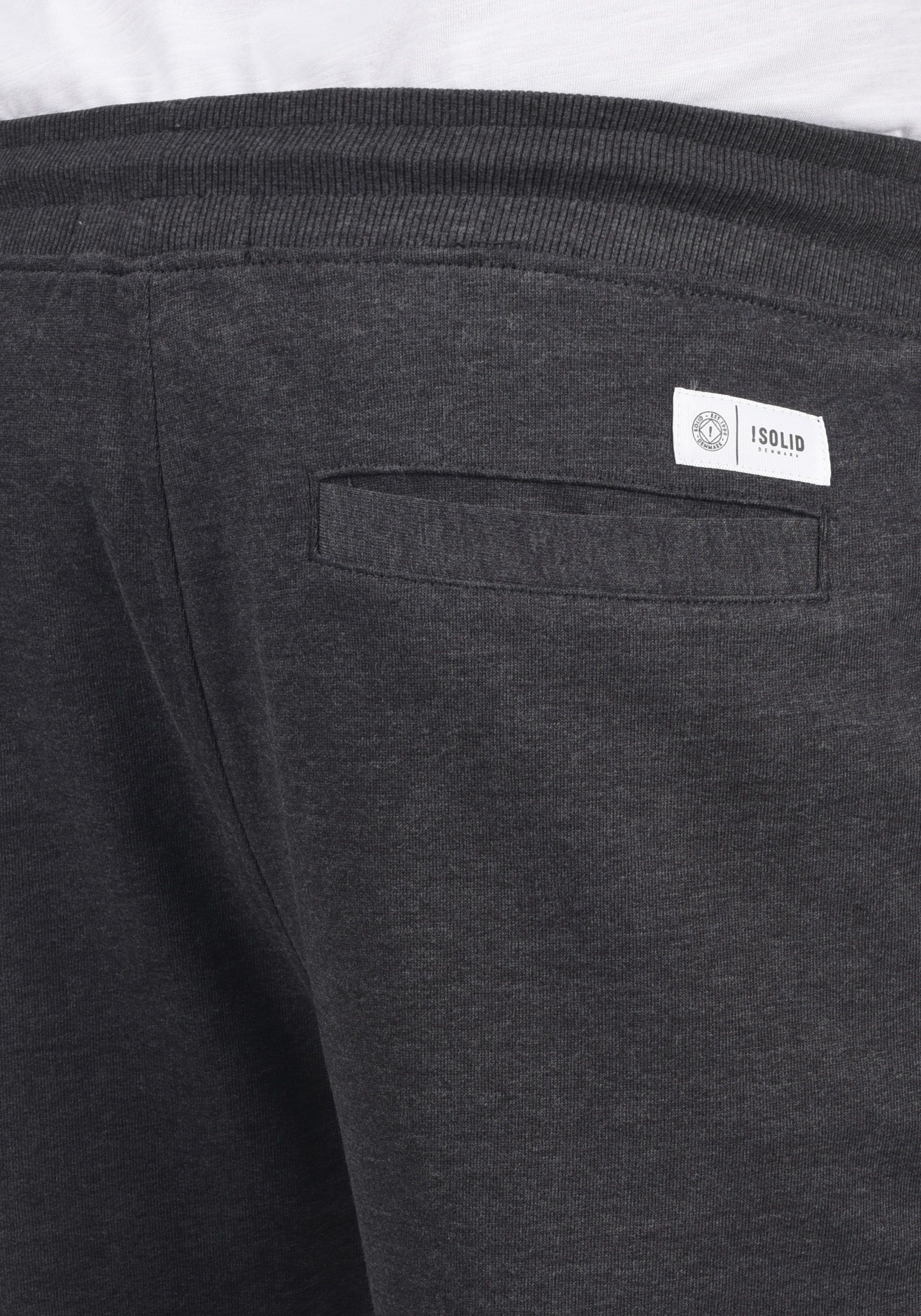 Solid Sweatshorts SDTamp kurze Hose Cotton Grey aus Melange (8288) Organic Dark