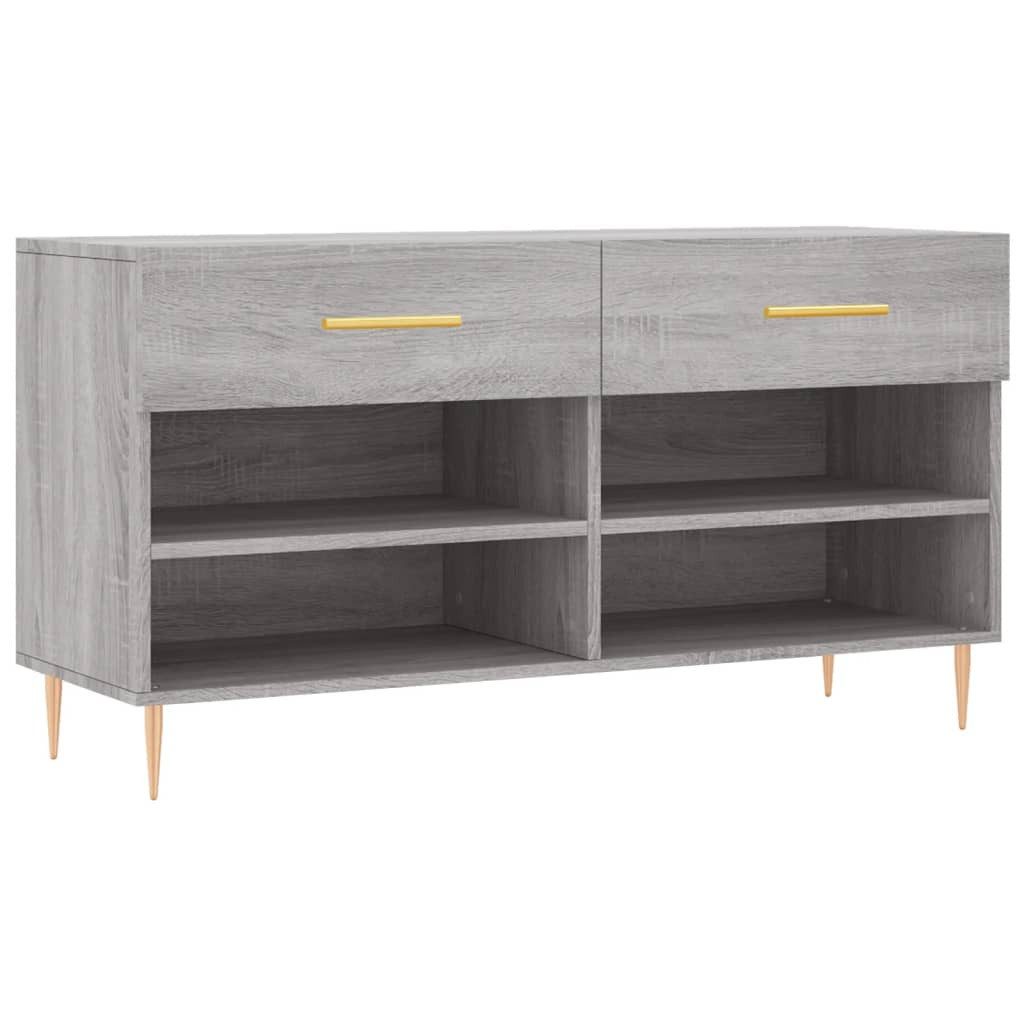 vidaXL Schuhregal Schuhbank Grau Sonoma 102x35x55 günstig online kaufen