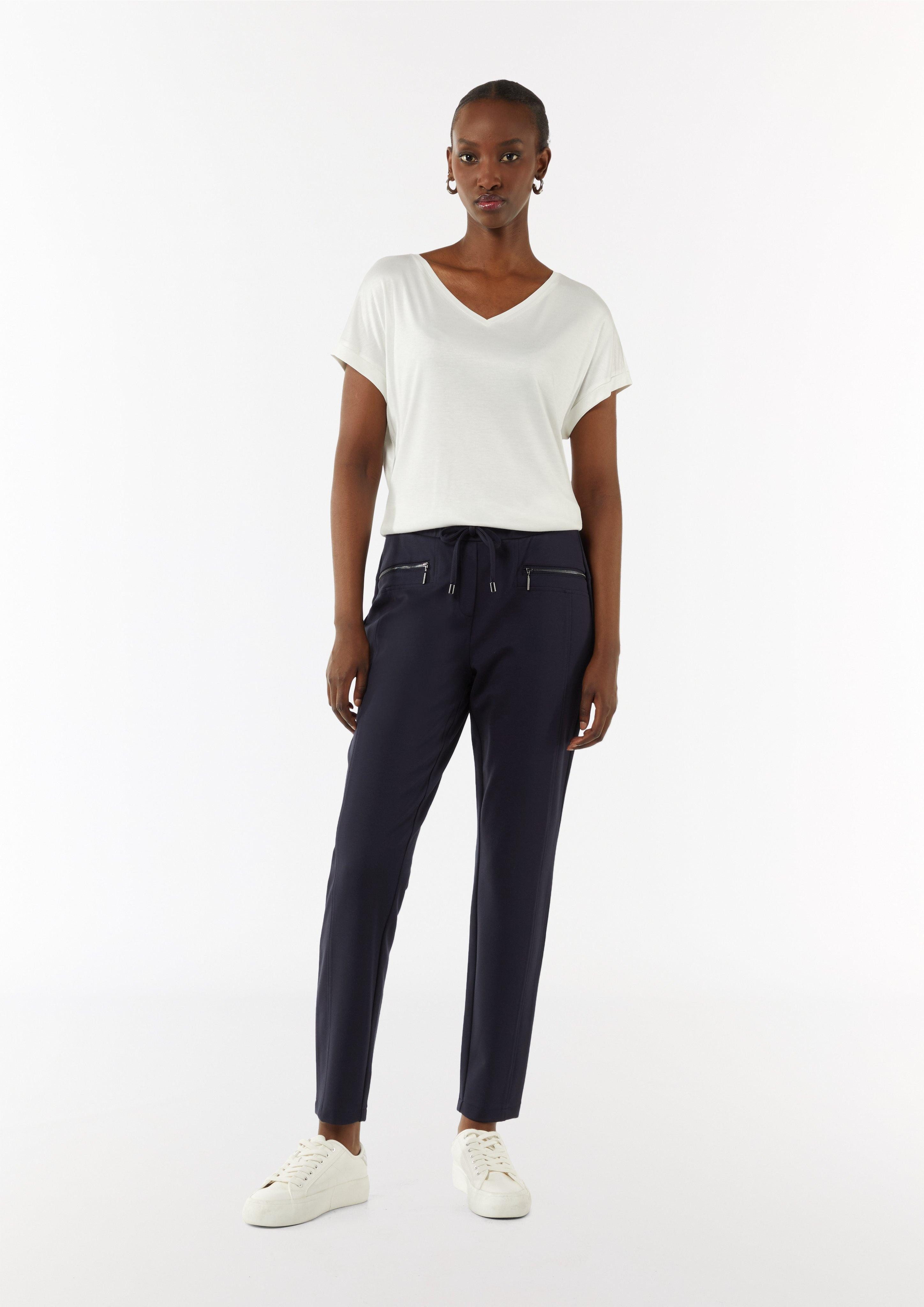 Comma 7/8-Hose Schmale Jerseyhose mit Tunnelzug günstig online kaufen