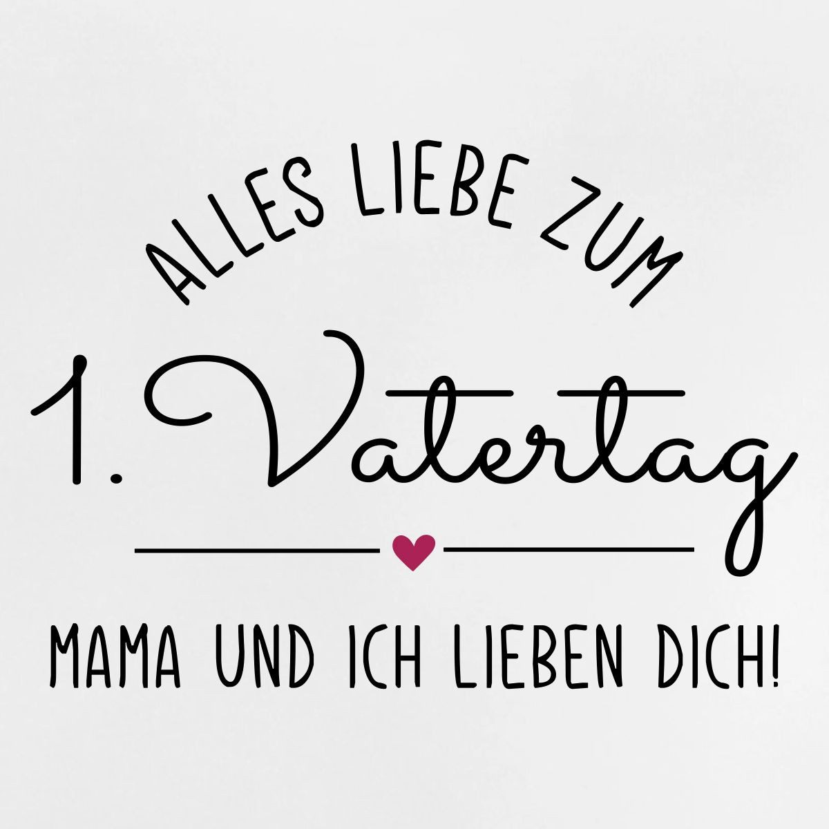 Spreadshirt T-Shirt Alles Liebe Zum 1. Vatertag Von Mama Und Mir Baby Bio-T-Shirt (1-tlg)