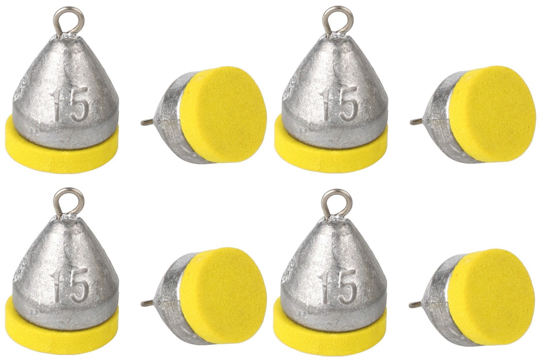 Lotblei 4er SET Lot Blei 10g 20g 30g 40g Gewicht mit Schaum Angeln
