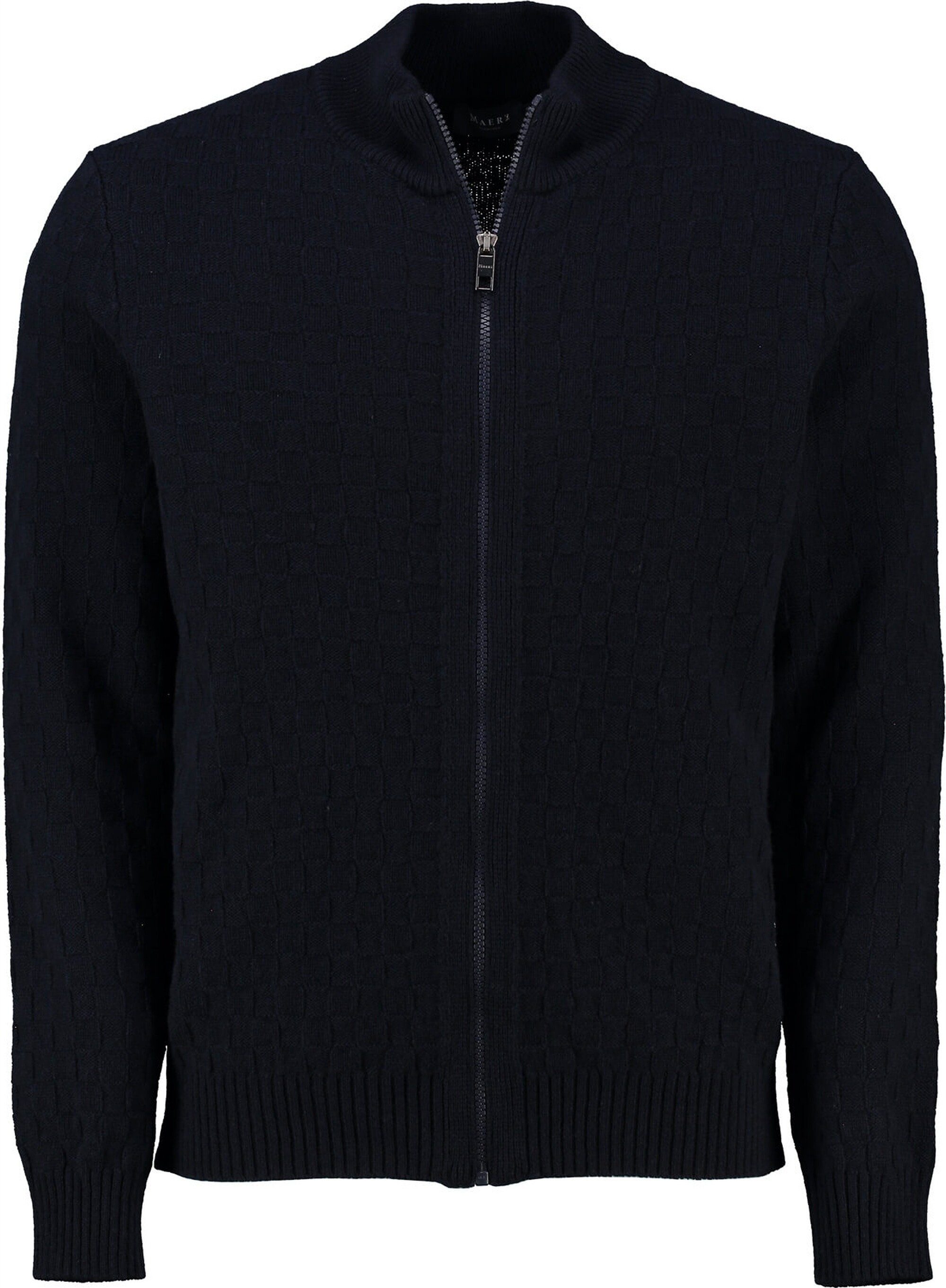 MAERZ Muenchen Strickjacke MAERZ Merino Strickjacke marine Navy