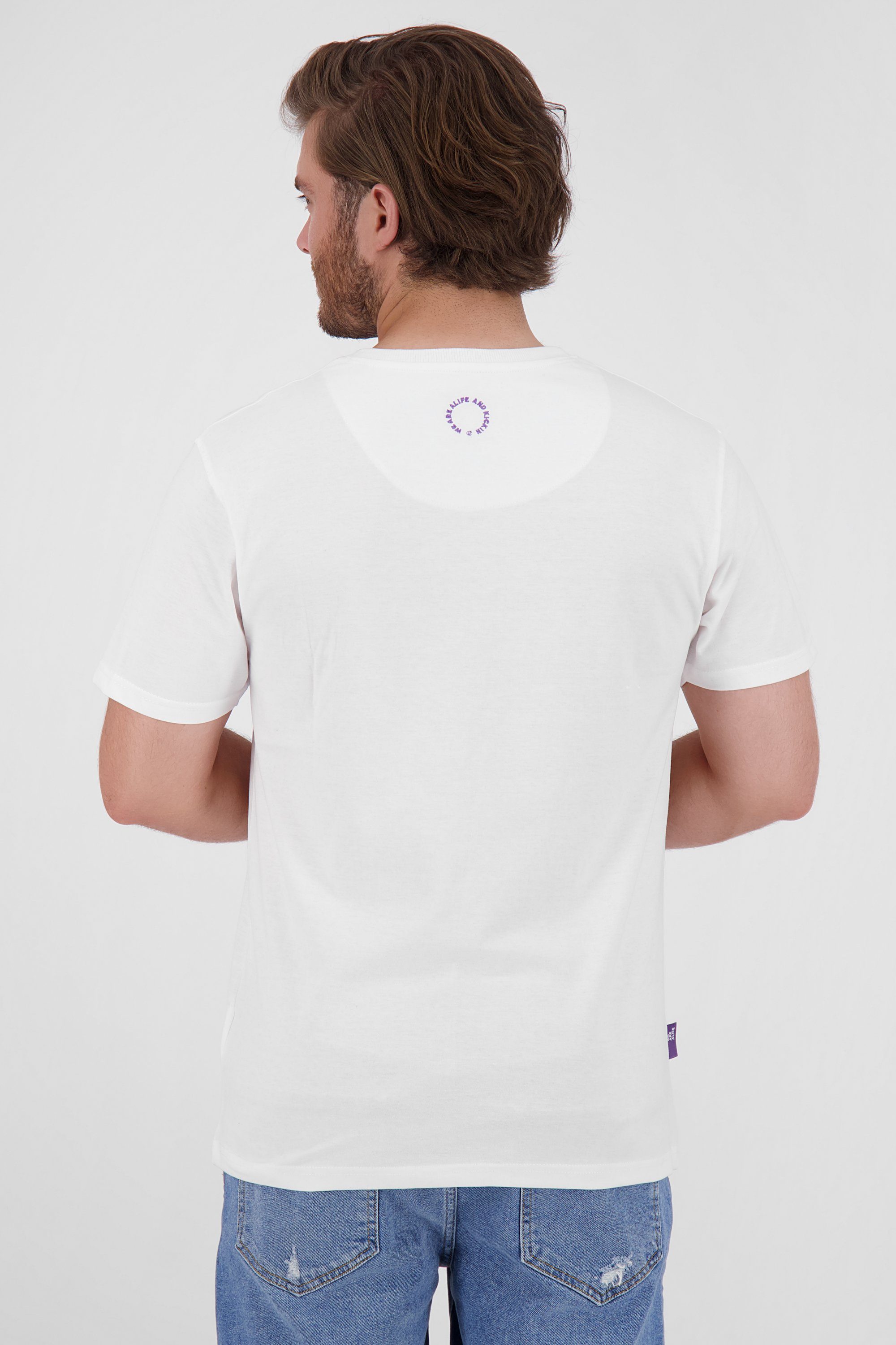 T-Shirt Herren white Alife T-Shirt Kickin Shirt Logo IconAK &