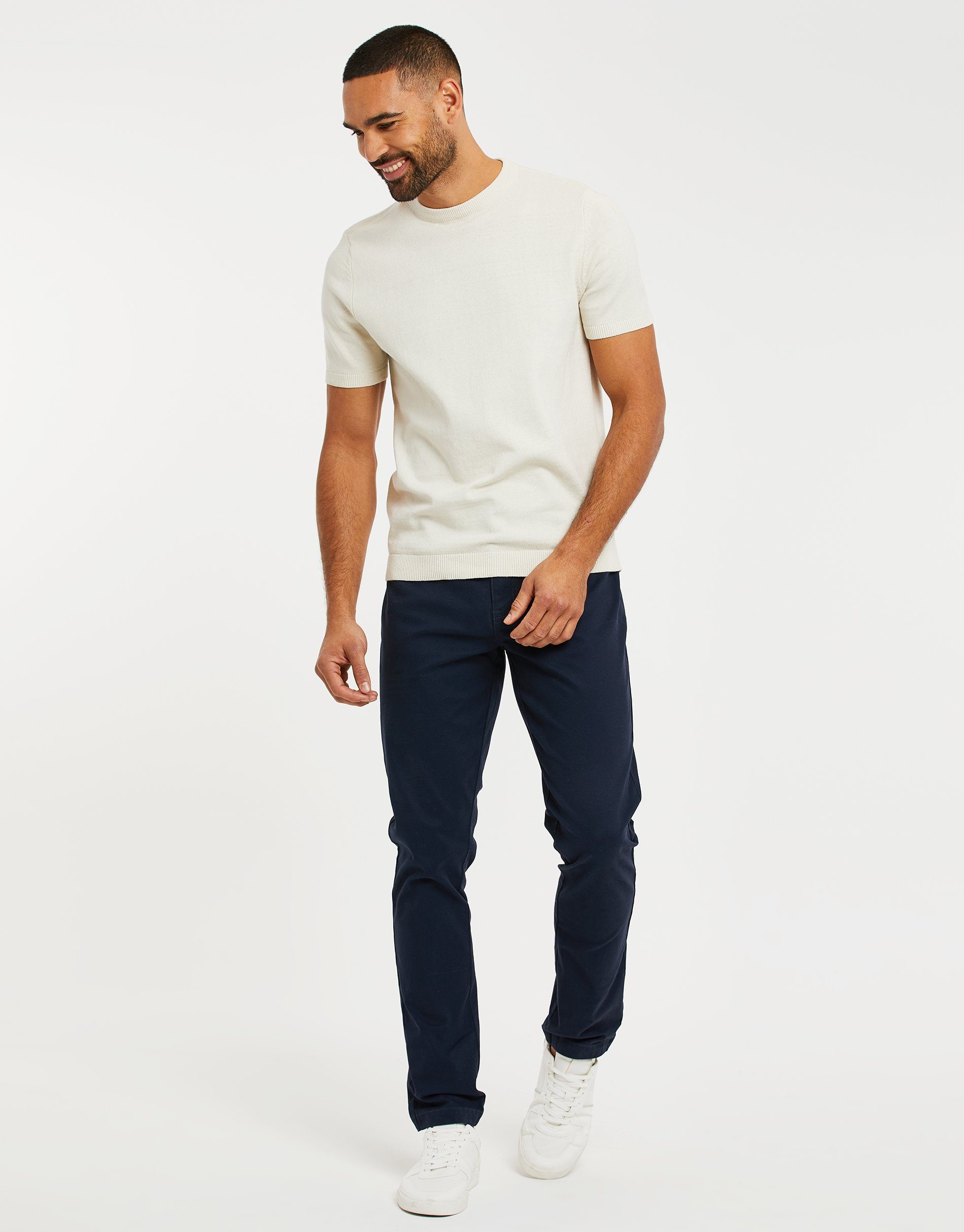 Trouser 5 5-Pocket-Jeans Navy THB Pocket Threadbare Monico