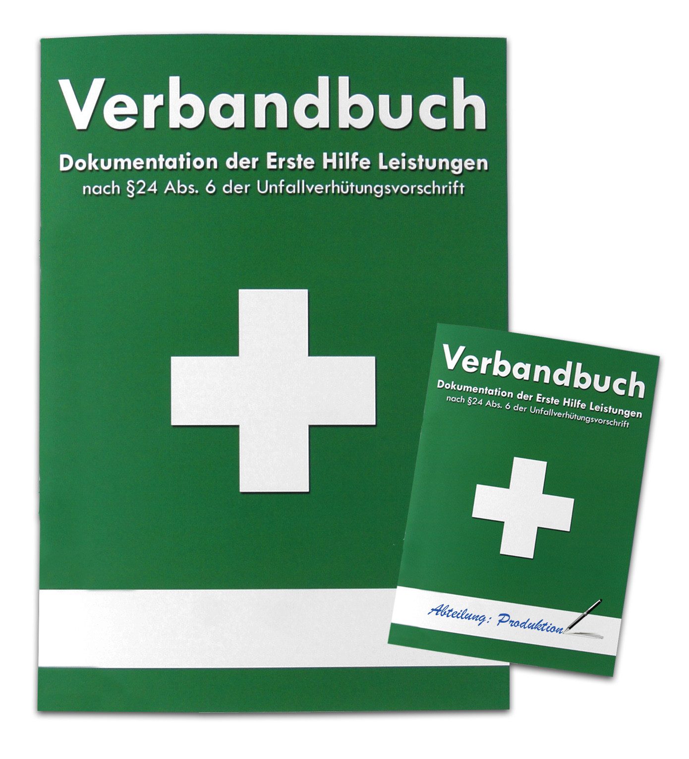 WM-Teamsport Erste-Hilfe-Set Verbandbuch Erste Hilfe - Heraustrennbare Seiten (Grün)