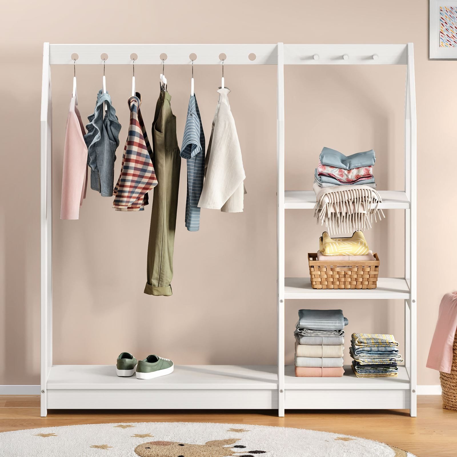 IDIMEX Kinderkleiderschrank Kindergarderobe im Haus Design, günstig online kaufen