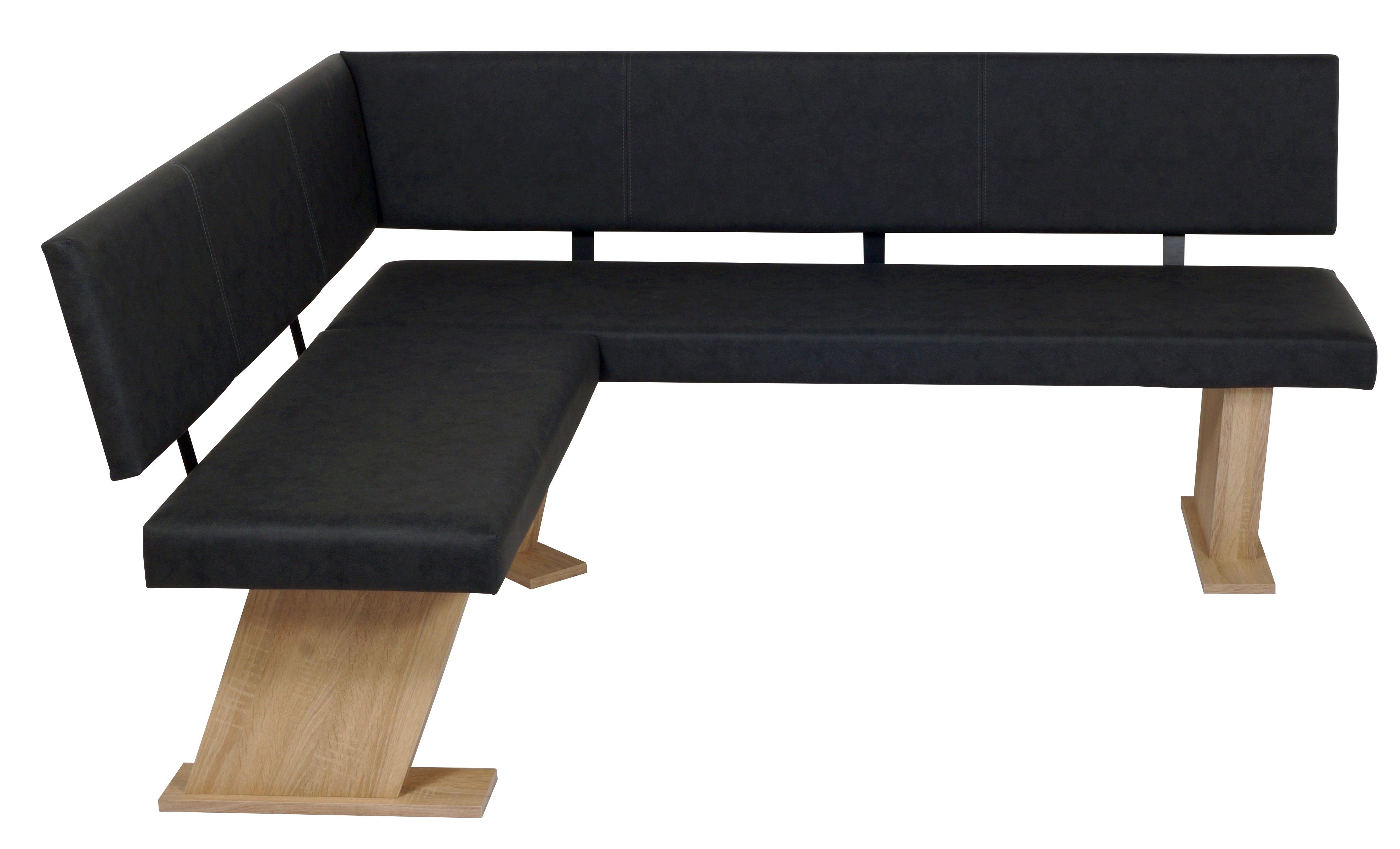 Stolebaenk Eckbankgruppe Verona Artisan Rechts VEVETI, (Eckbankgruppe, 1 x Eckbank, 1 x Tisch, 2 x Stuhl)
