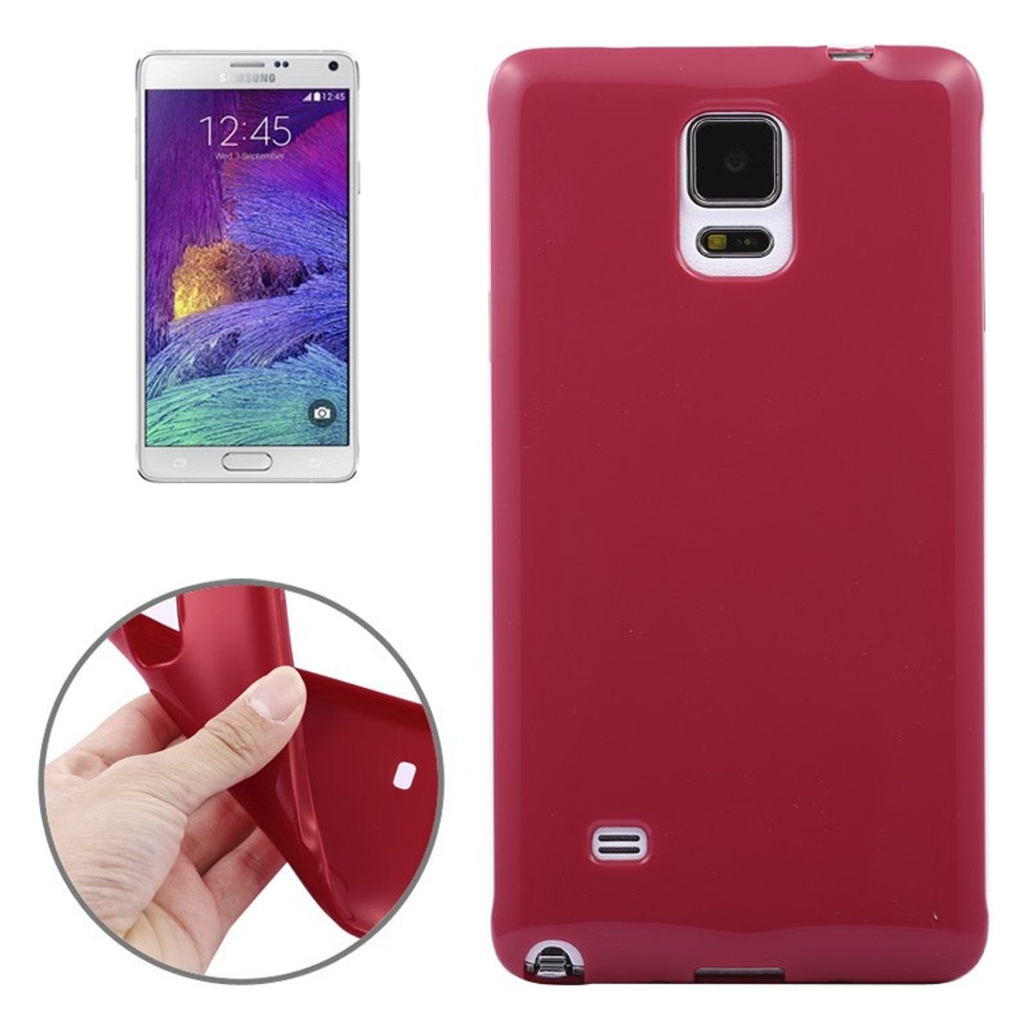König Design Handyhülle, Samsung Galaxy Note 4 Handyhülle Backcover Rot  online kaufen | OTTO