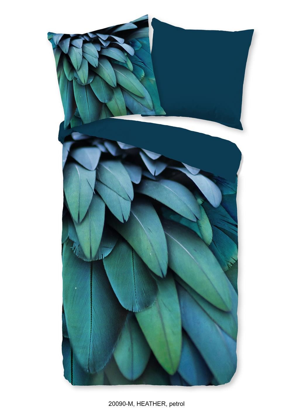 Pure Bettwäsche Renforcé Bettwäsche 135 X 200 cm + 1 x 80 X 80 cm Heather b günstig online kaufen