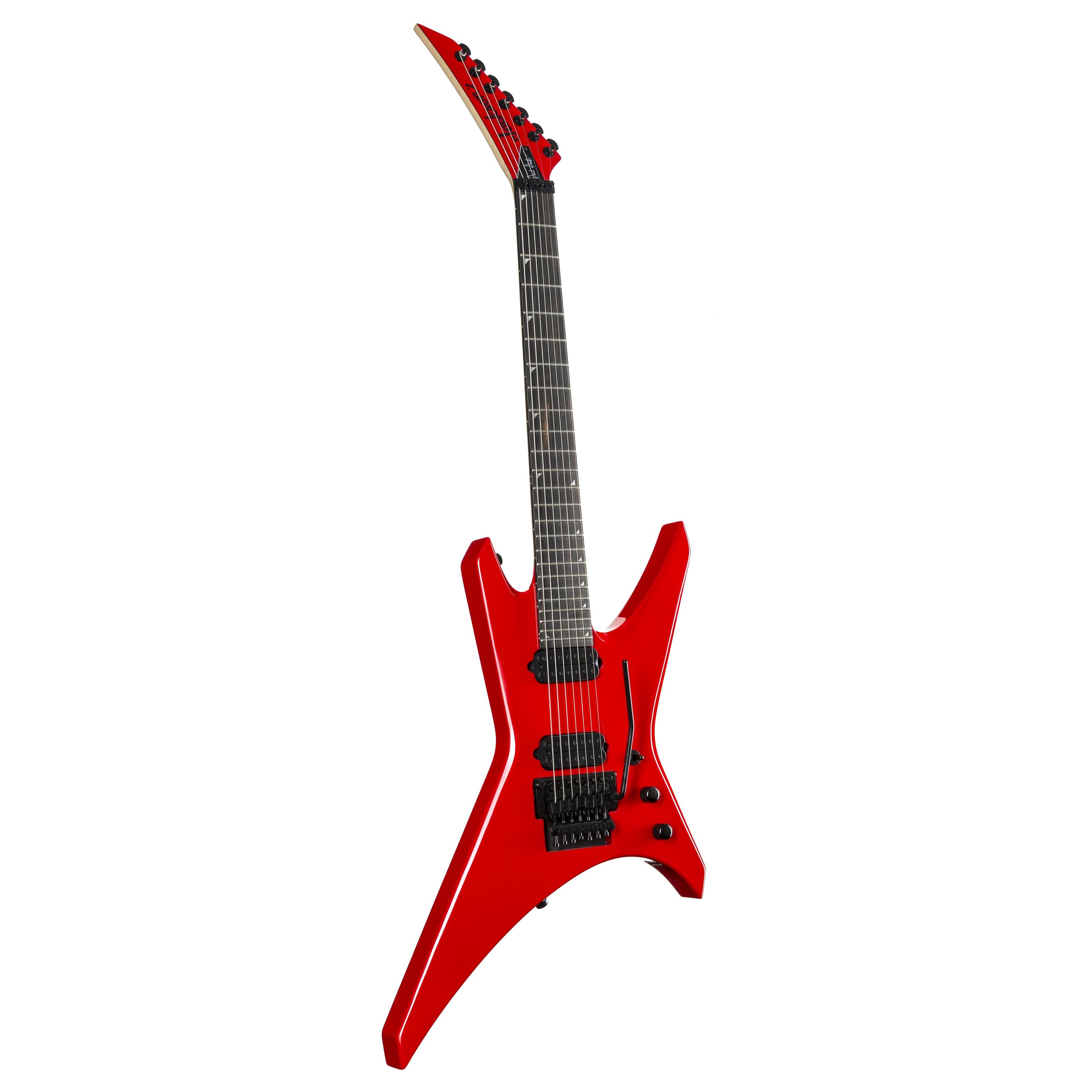 Jackson E-Gitarre, E-Gitarren, Andere Modelle, Pro Signature Dave Davidson Warrior WR7 EB Ferrari Red - E-Gitarre