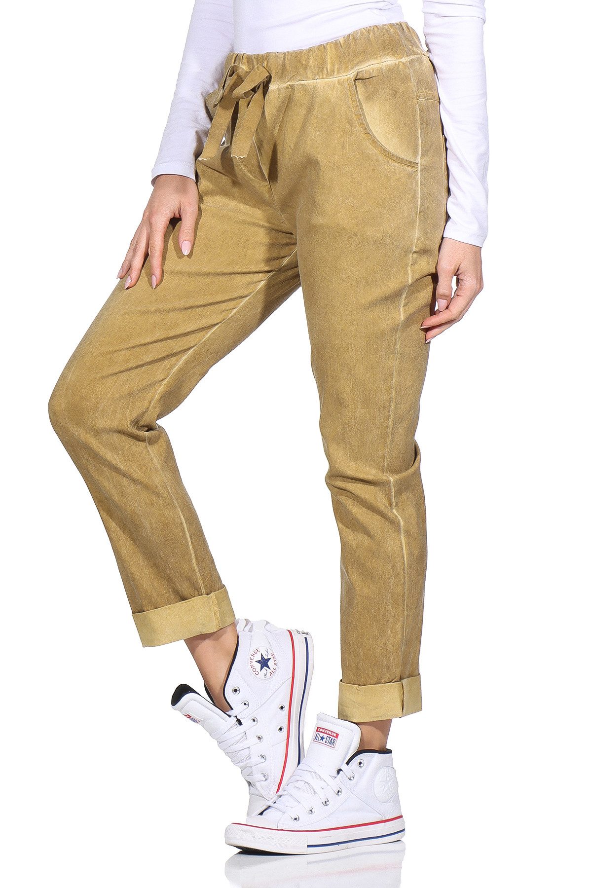 simaranda Sweathose Freizeithose 21515 Sweatpants im Vintage Look Joggpants