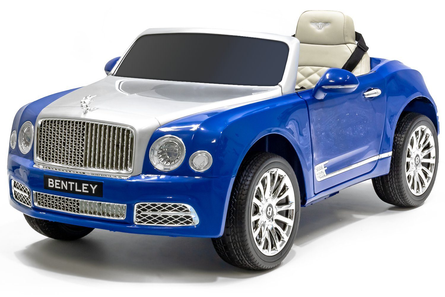 Blau Elektroauto Mulsanne 12V Bentley Kinder Smarty Elektro-Kinderauto