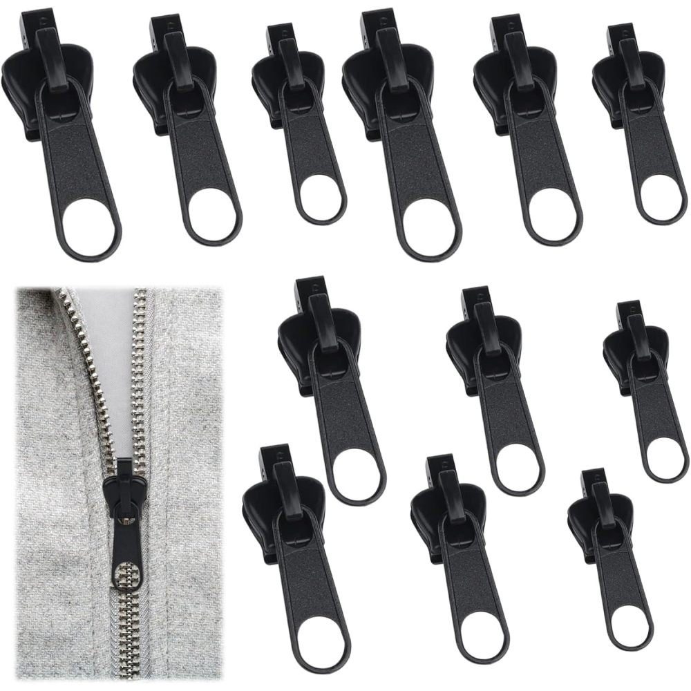 Lubgitsr Kreativset Reißverschluss Zipper, 12 Stück Ersatzteile  Reißverschluss Zipper