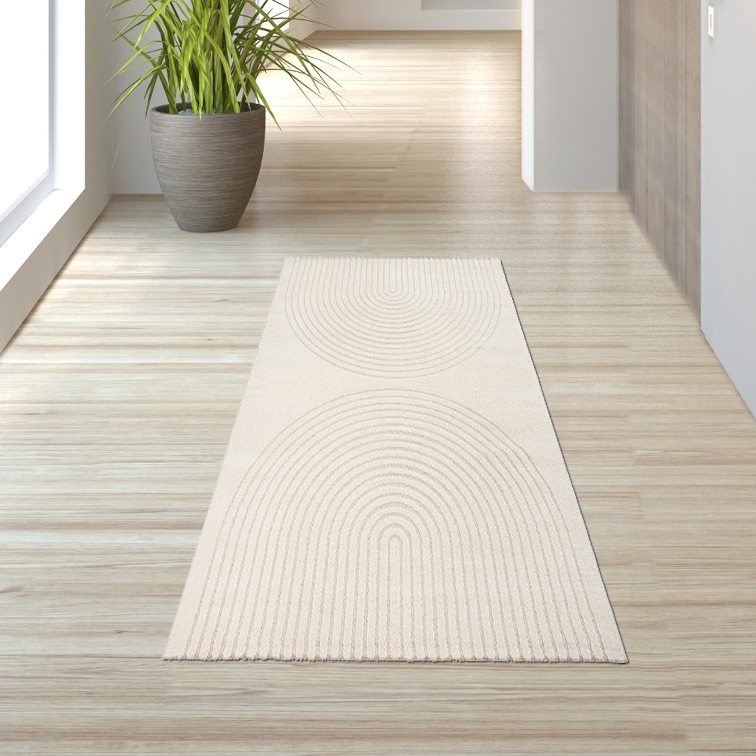 TeppichHome24 Teppich Schlafzimmer Wohnzimmer Teppich Hoch- Tiefeffekt Boge günstig online kaufen