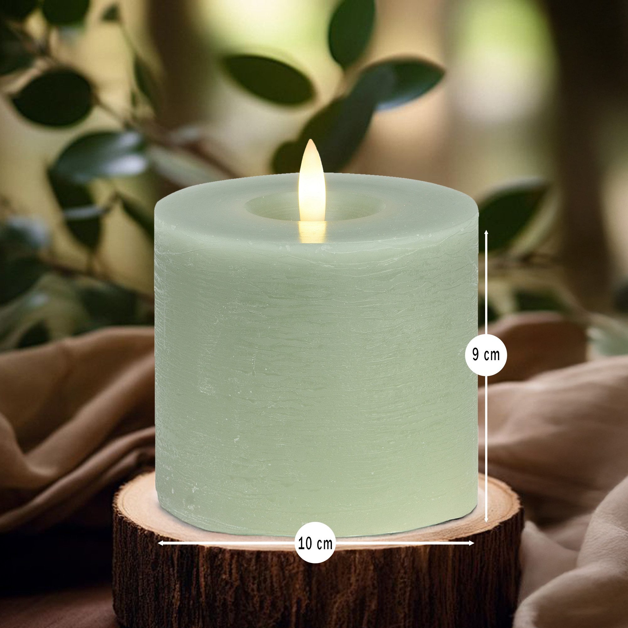 matches21 HOME & HOBBY LED-Kerze LED Stumpenkerzen Set Wachs, Flackernde Fl günstig online kaufen