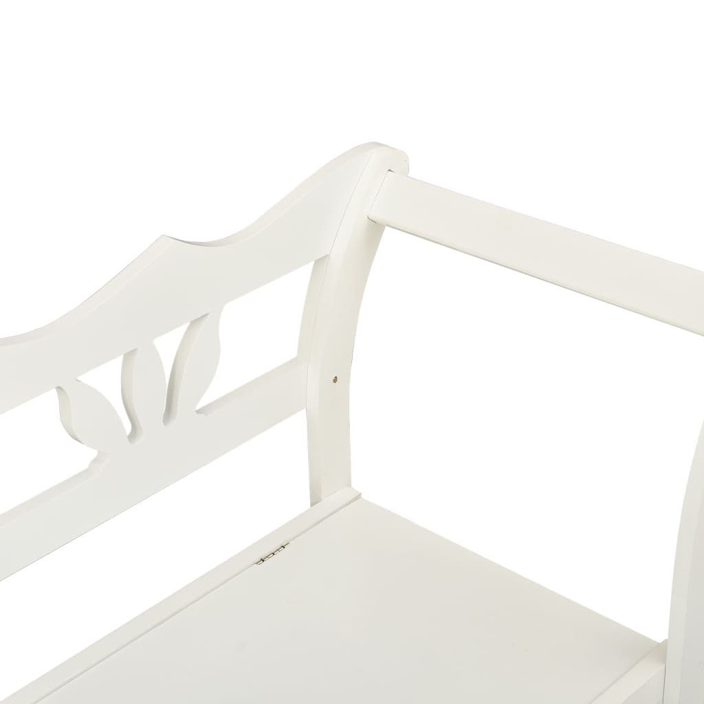 Sitzbank vidaXL Weiß Massivholz 107x45x75,5 Sitzbank Tanne cm Weiß | Weiß