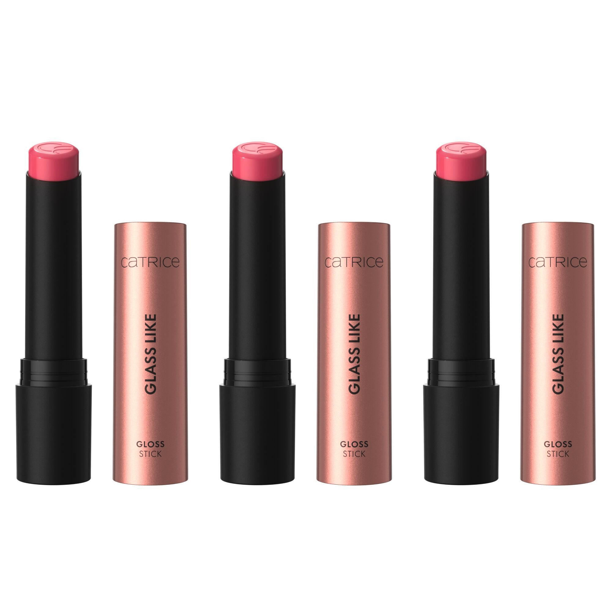 Catrice Lippenstift GLASS LIKE GLOSS STICK, 3-tlg., mit glaseffektähnlichem Finish