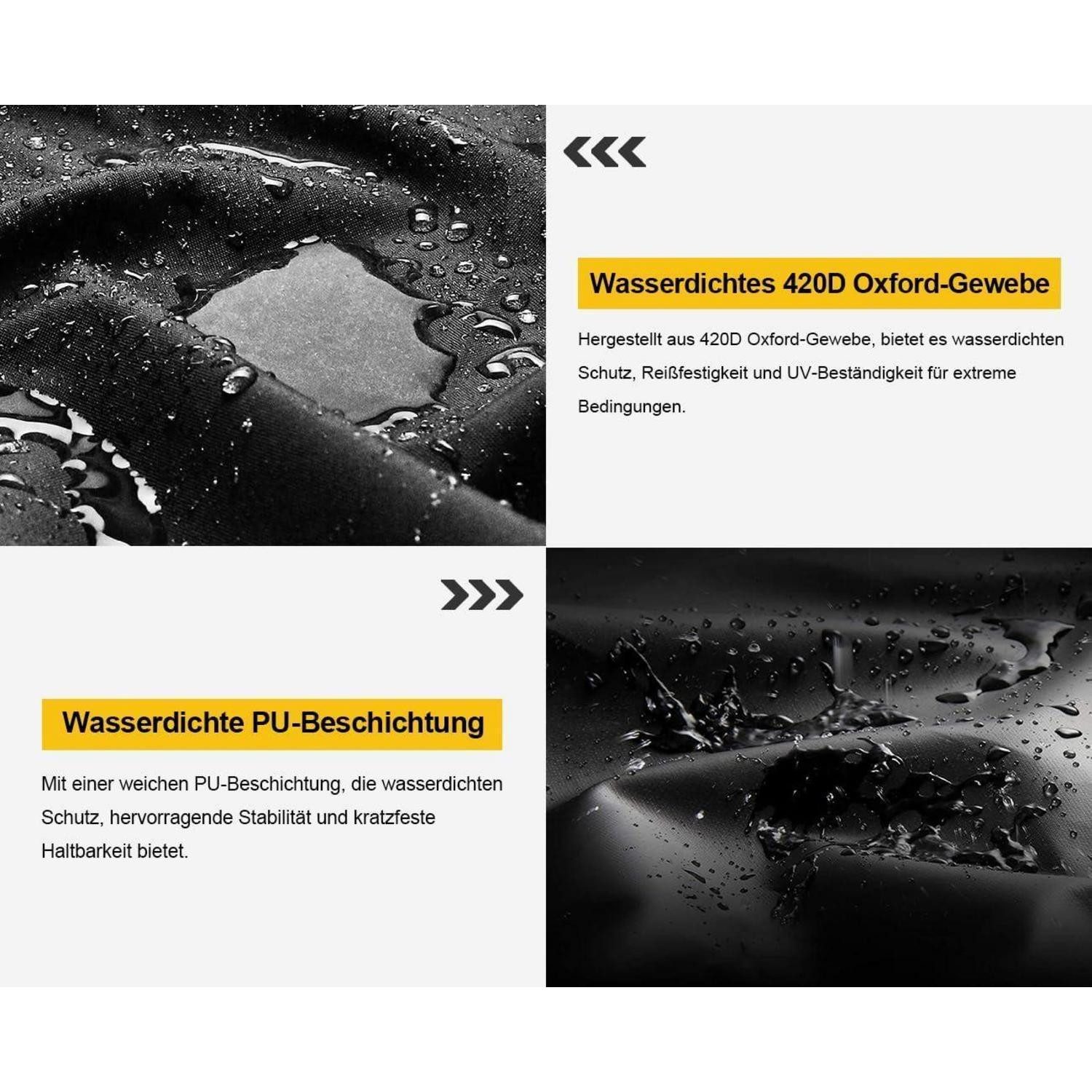 LuxusKollektion Sonnenschirm-Schutzhülle Ampelschirm Schutzhülle wasserdicht Ø 3m/4m Winterfest UV Sonnenschirm (1-St) – Bild 4 von 5