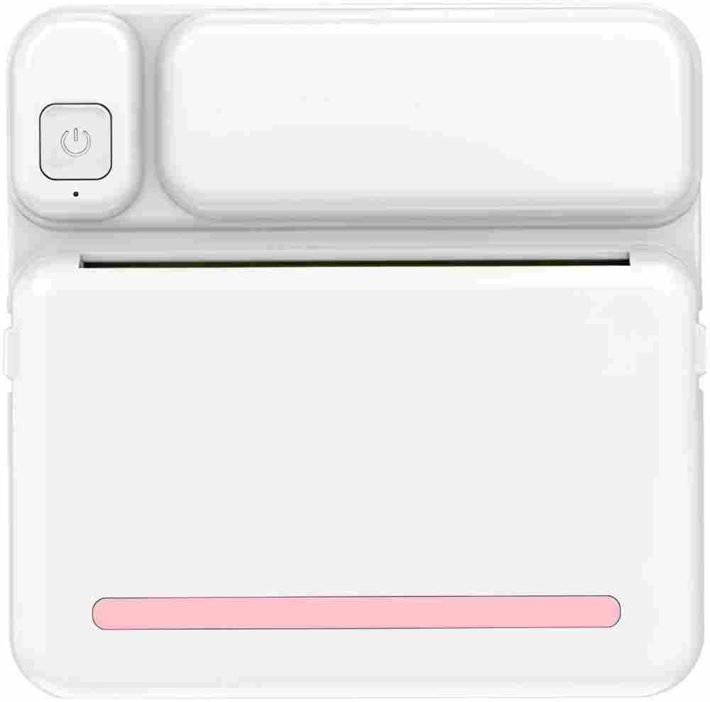POPOLIC Tragbarer Thermodrucker im Taschenformat, kabellos (Bluetooth) Etikettendrucker, (unterstützt P-Notizen, Fehlermeldungen, Textmemos, Druck, Rosa)