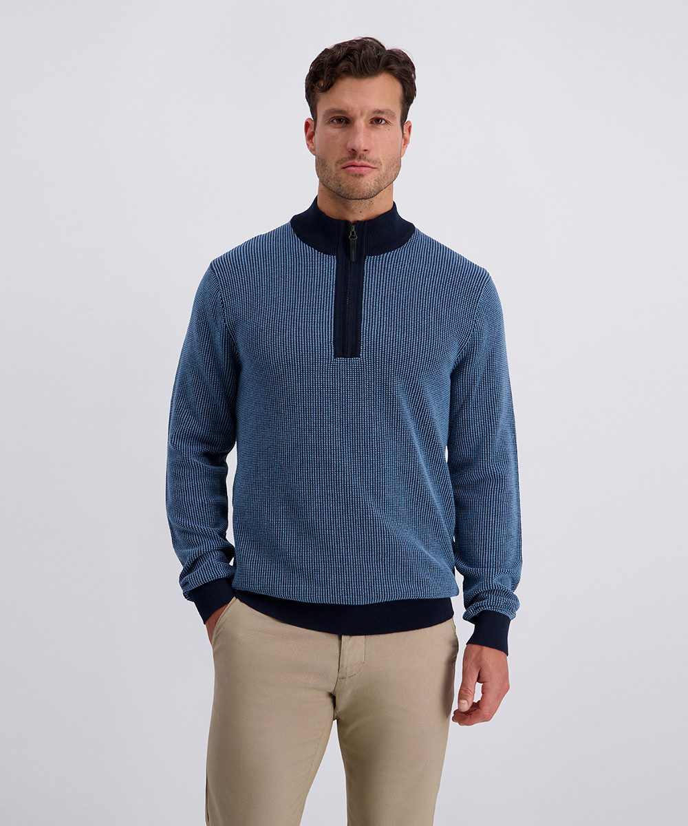 Pierre Cardin Troyer Strick Troyer RV Strukturmuster in Bicolour