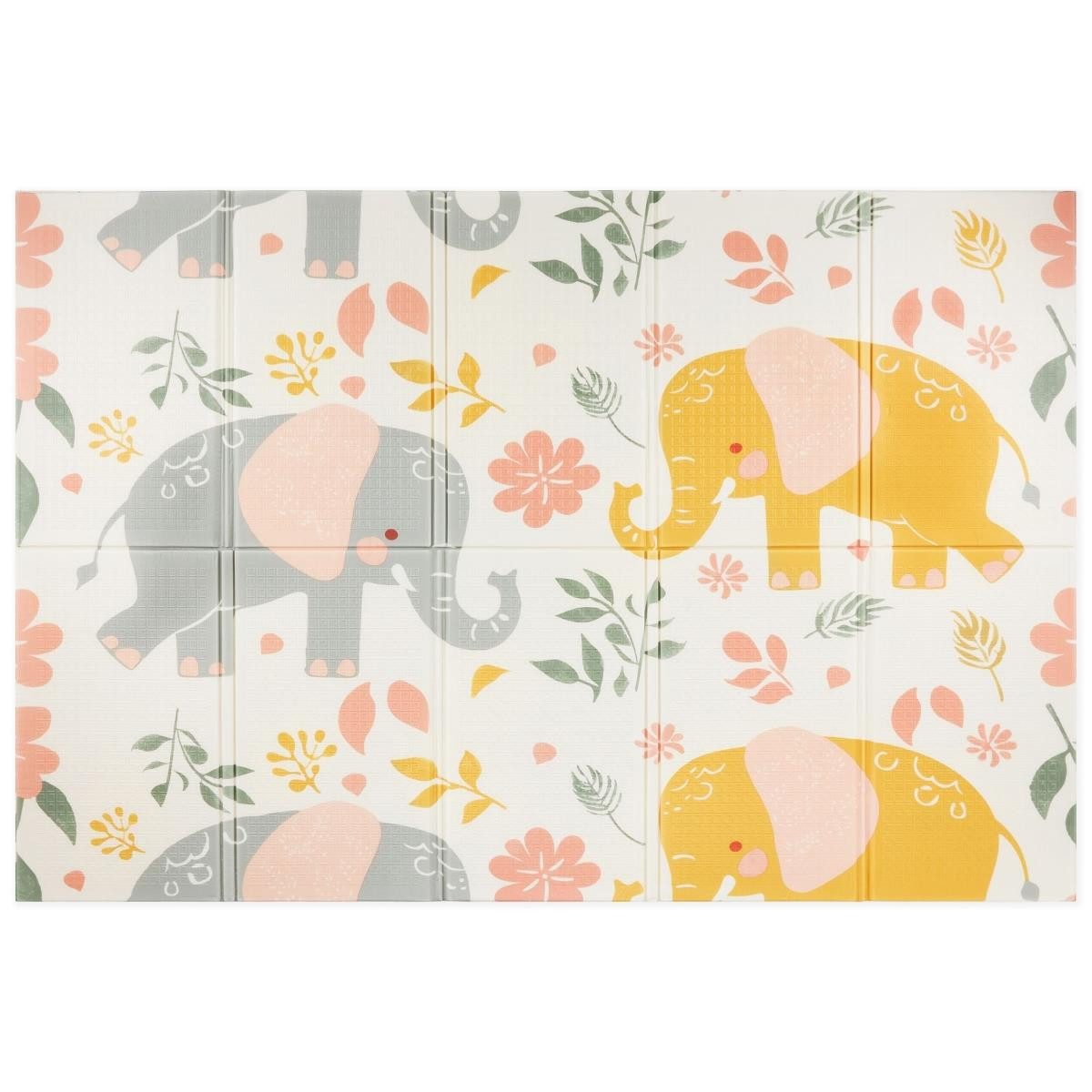 Mamabrum Spiel-Parkhaus Doppelseitig faltbare Schaumstoffmatte 180 x 120 x 1cm