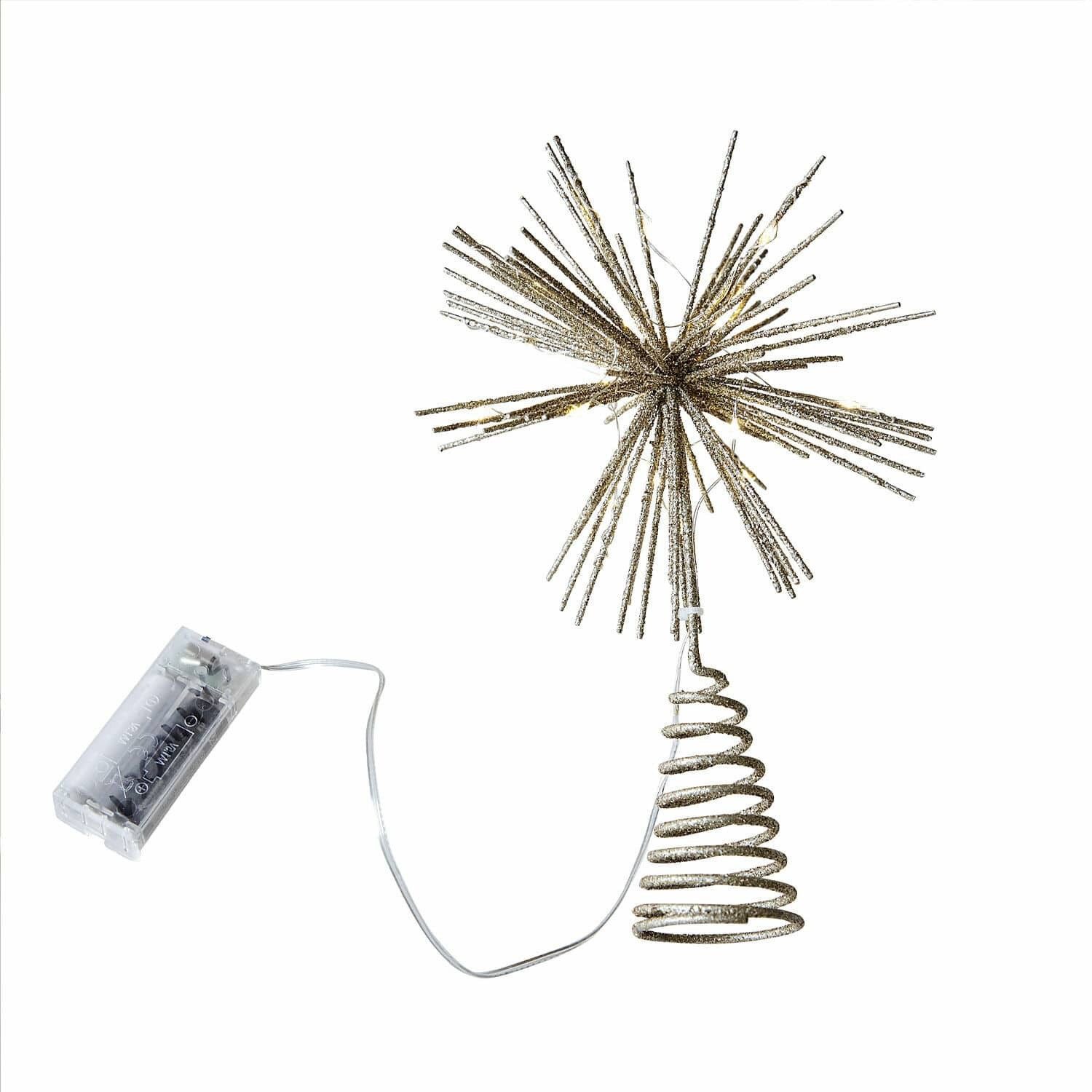 Mirabeau Christbaumschmuck LED-Weihnachtsbaumspitze Quérillane gold, none