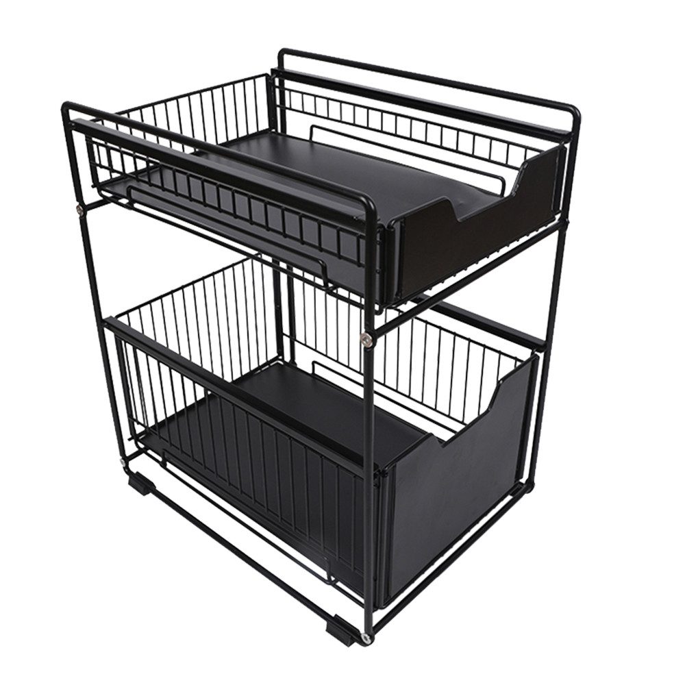 JEOBEST Küchenregal Schubladenregal mit 2 Körben Waschbecken Regal Untersch günstig online kaufen