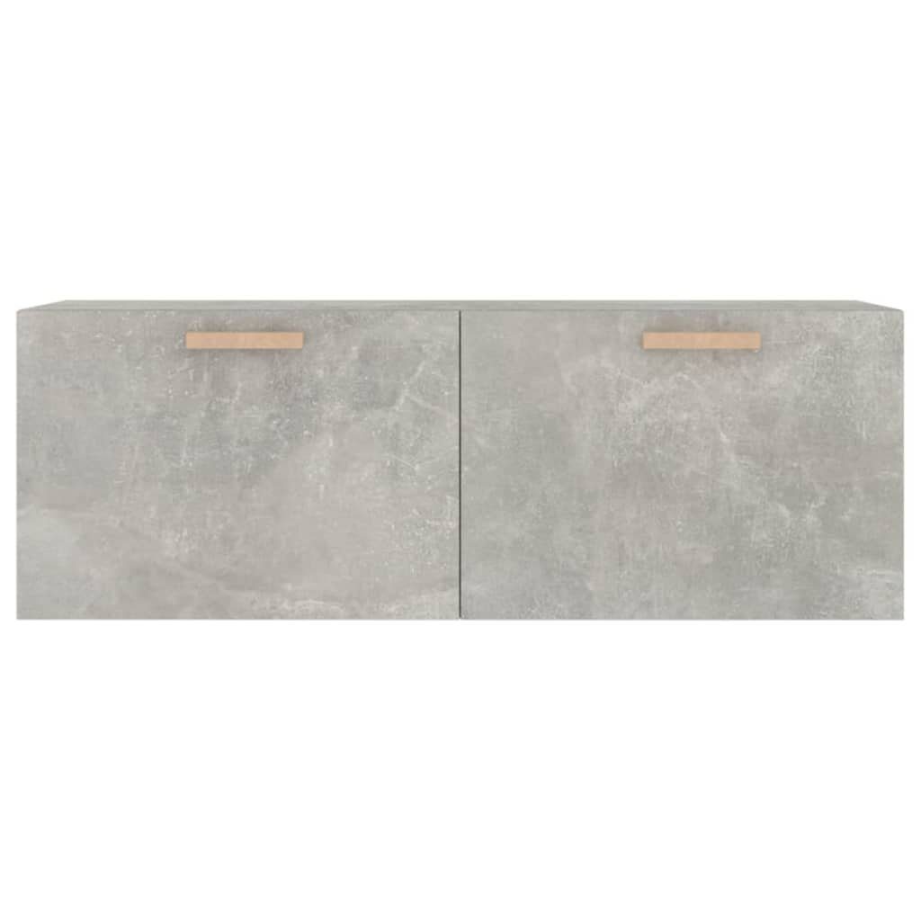 Holzwerkstoff Betongrau Wandschrank vidaXL Fächerschrank (1-St) 100x36,5x35 cm