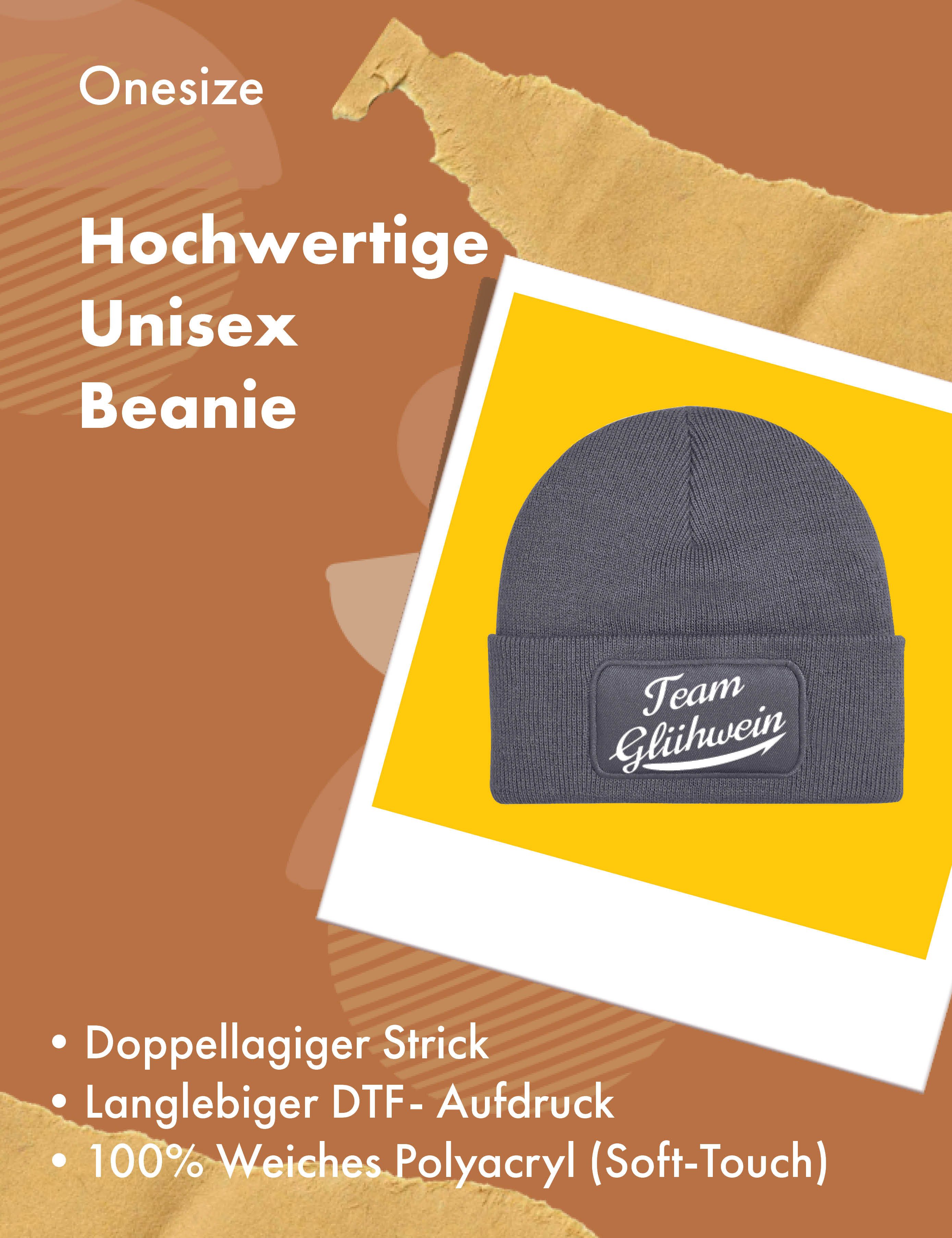 Youth Designz Beanie "Team Glühwein" Unisex Beanie Mütze für Damen und Herren als Geschenk mit lustigem Print Spruch für Männer und Frauen