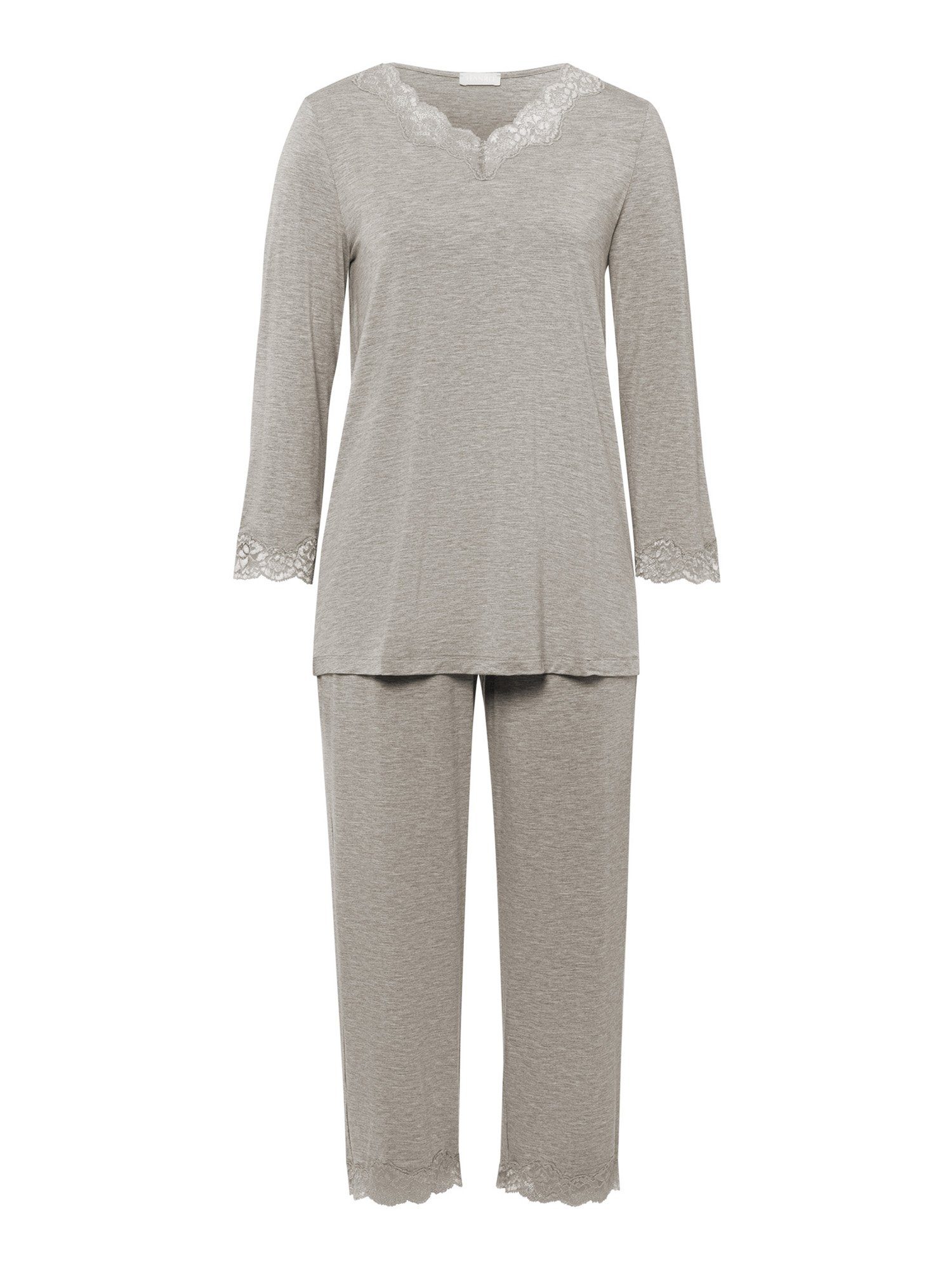 Natural grey Elegance melange Pyjama Hanro