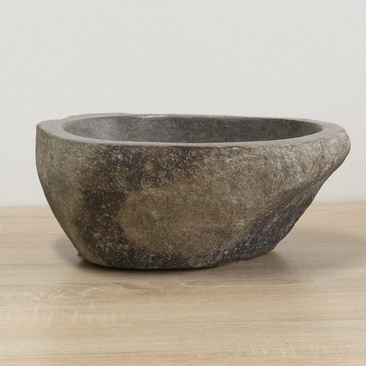 Oriental Galerie Waschbecken Premium Flussstein-Aufsatzwaschbecken 37 cm S1 (1-St). € 89,90