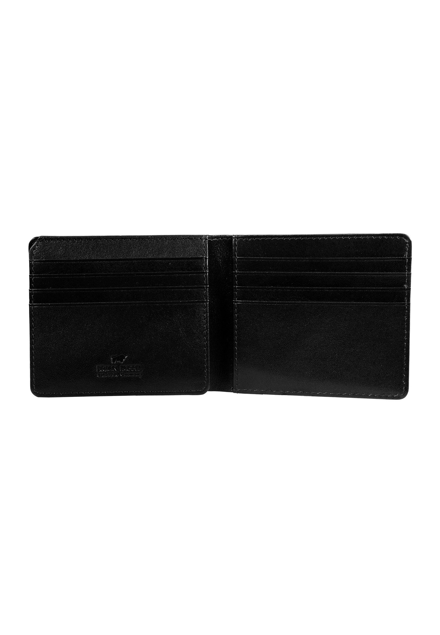 Geldbörse Braun RFID schwarz 12CS, im Kartenbörse COUNTRY Slim-Format Büffel