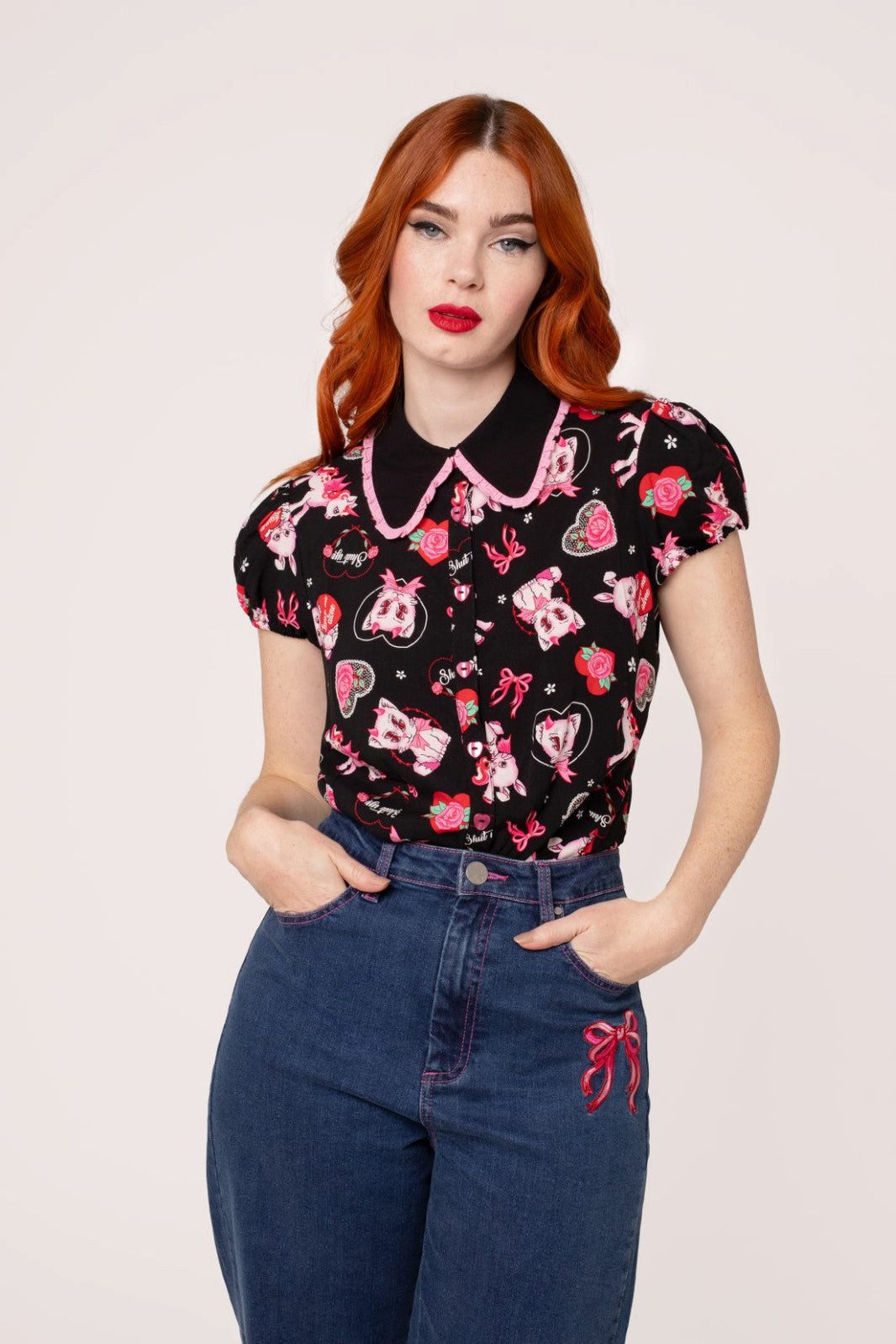 Hell Bunny Blusenshirt Not Into You günstig online kaufen