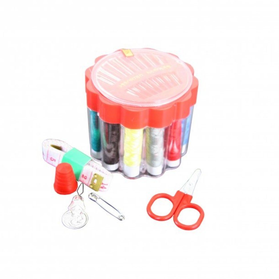 axentia Nähgarnbox, Rollen, Nadeln + Zubehör 175406 Nähgarn, (1-St)